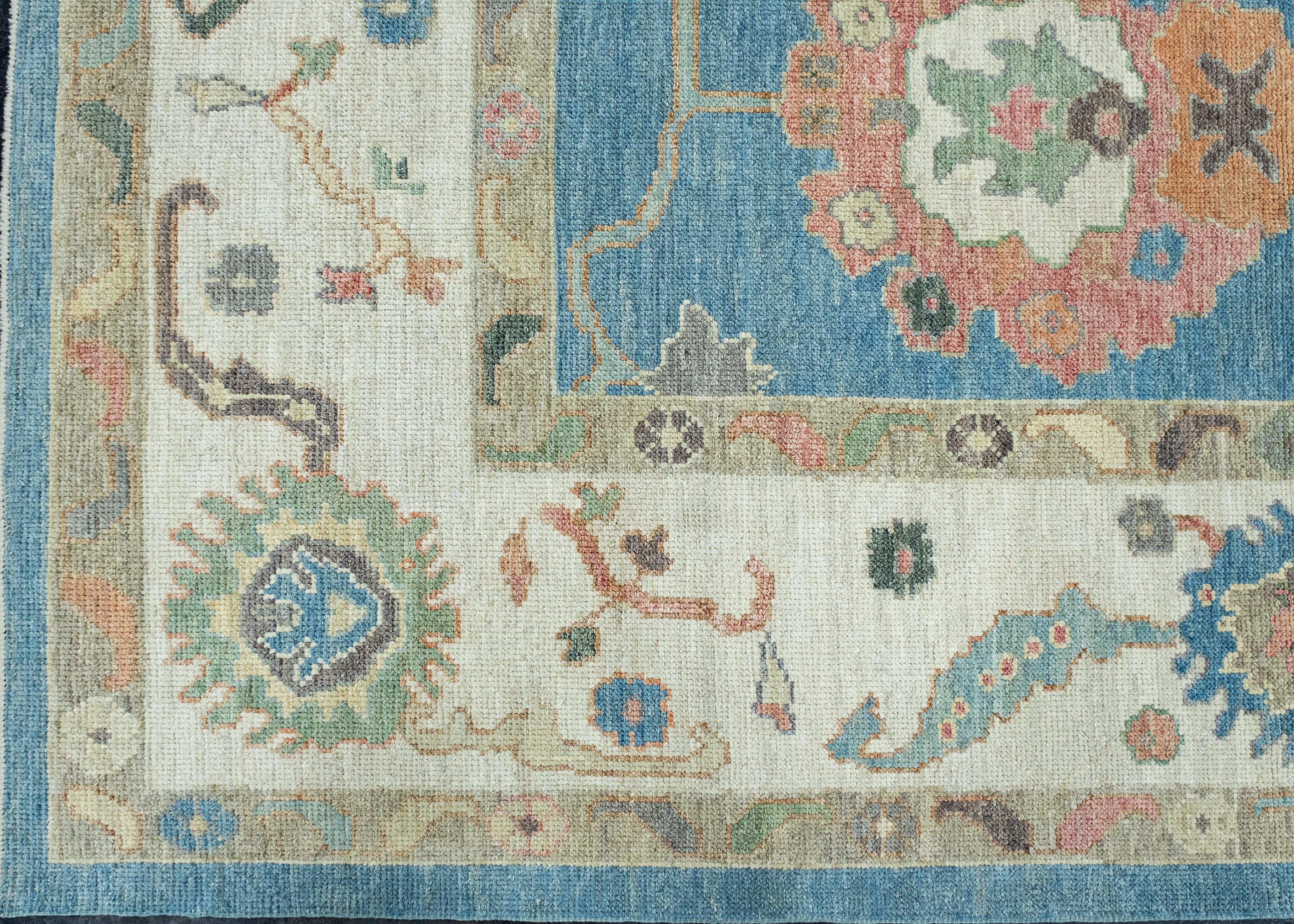 Annodato a mano Turkish Oushak Rug 9' x 12'10