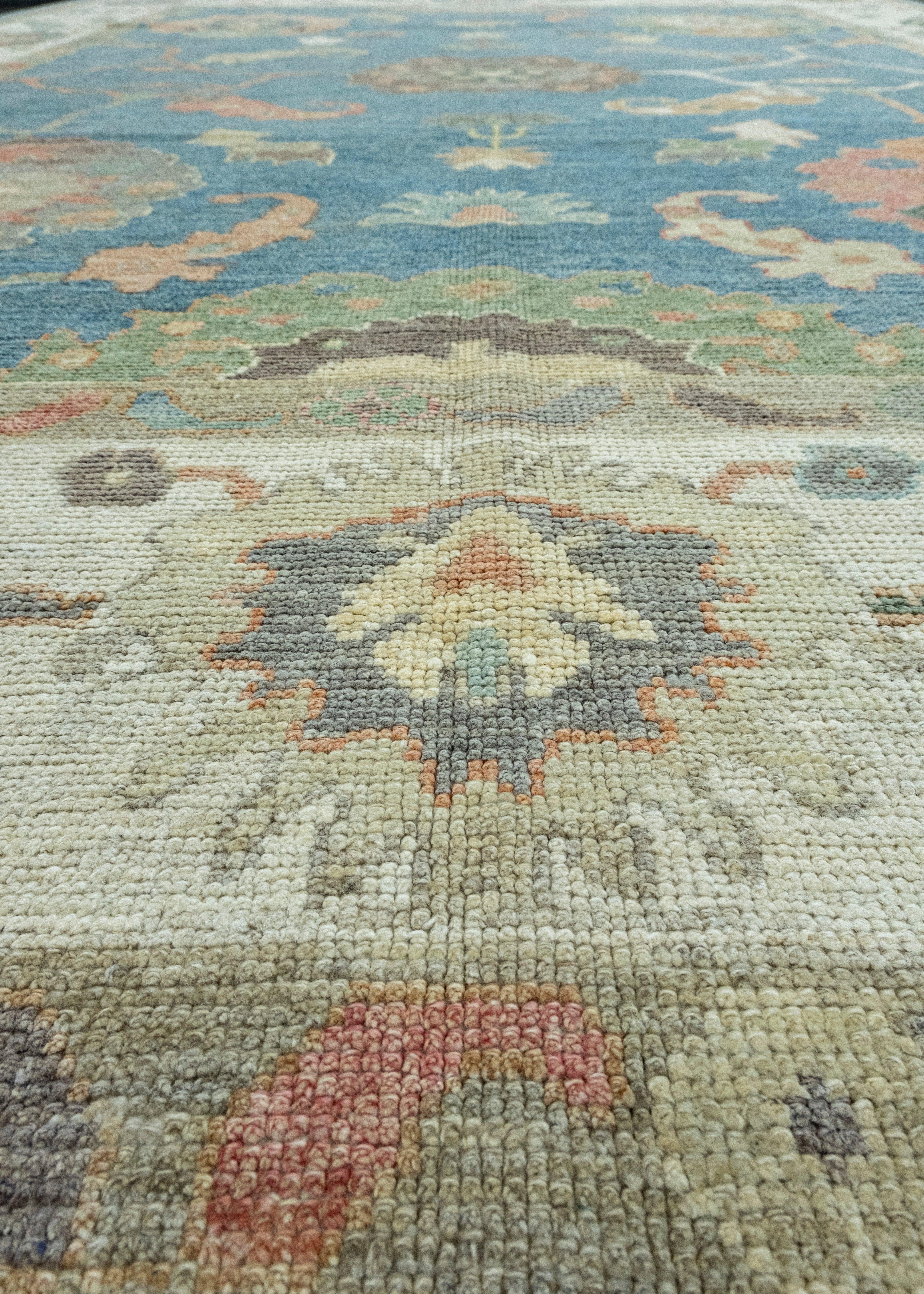 Turkish Oushak Rug 9' x 12'10
