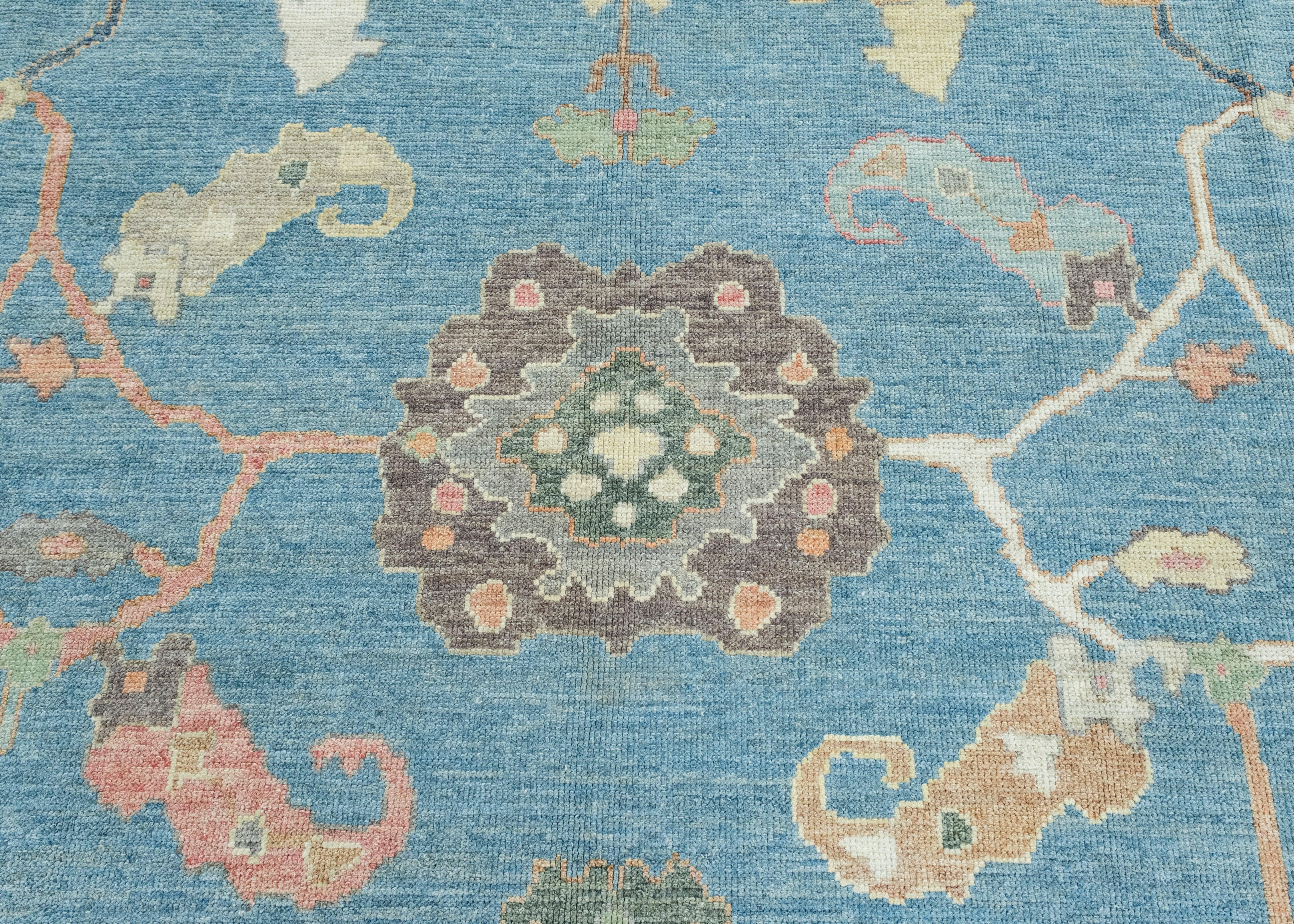 XXI secolo e contemporaneo Turkish Oushak Rug 9' x 12'10