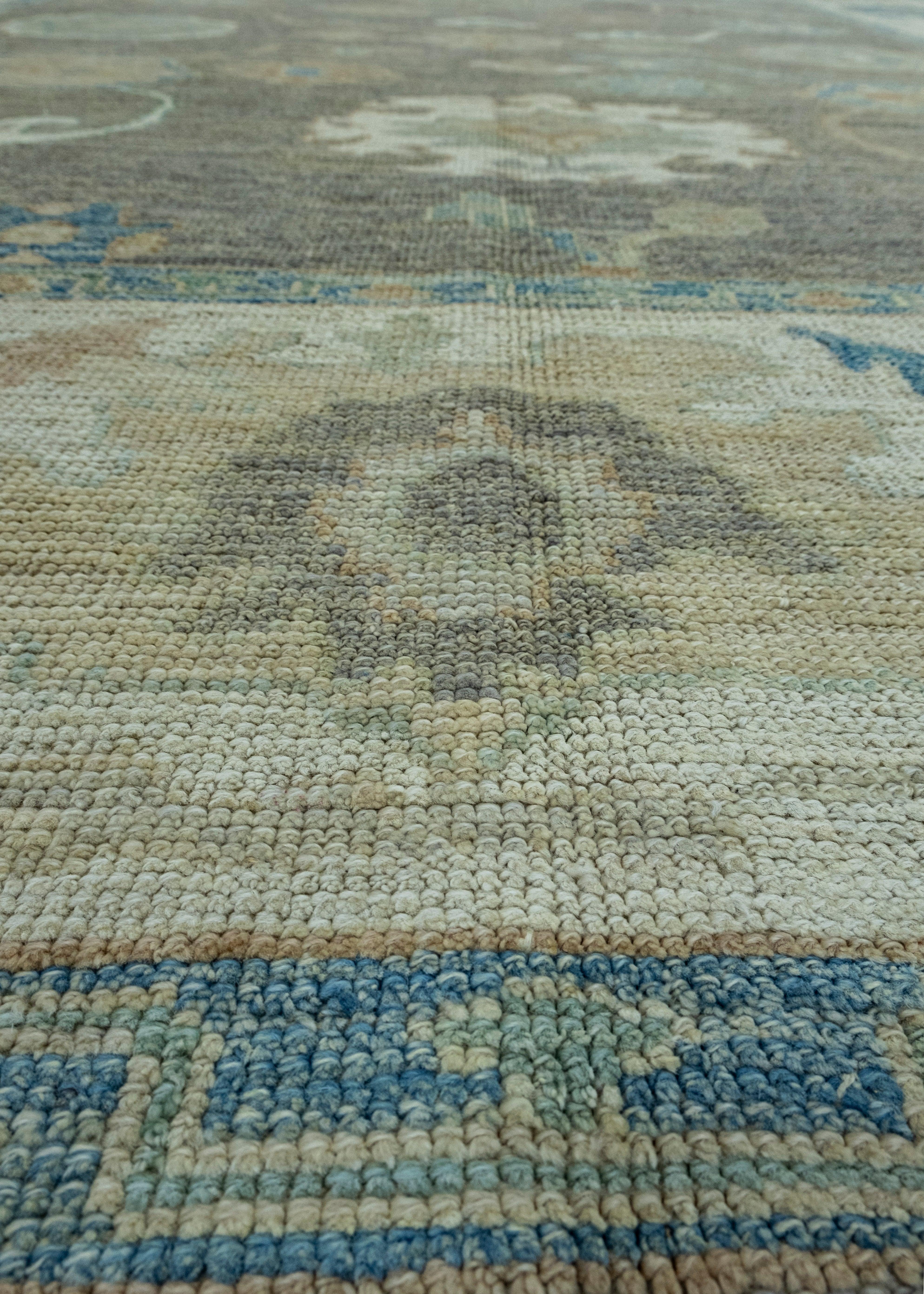 Contemporary Turkish Oushak Rug 9' x 12'2