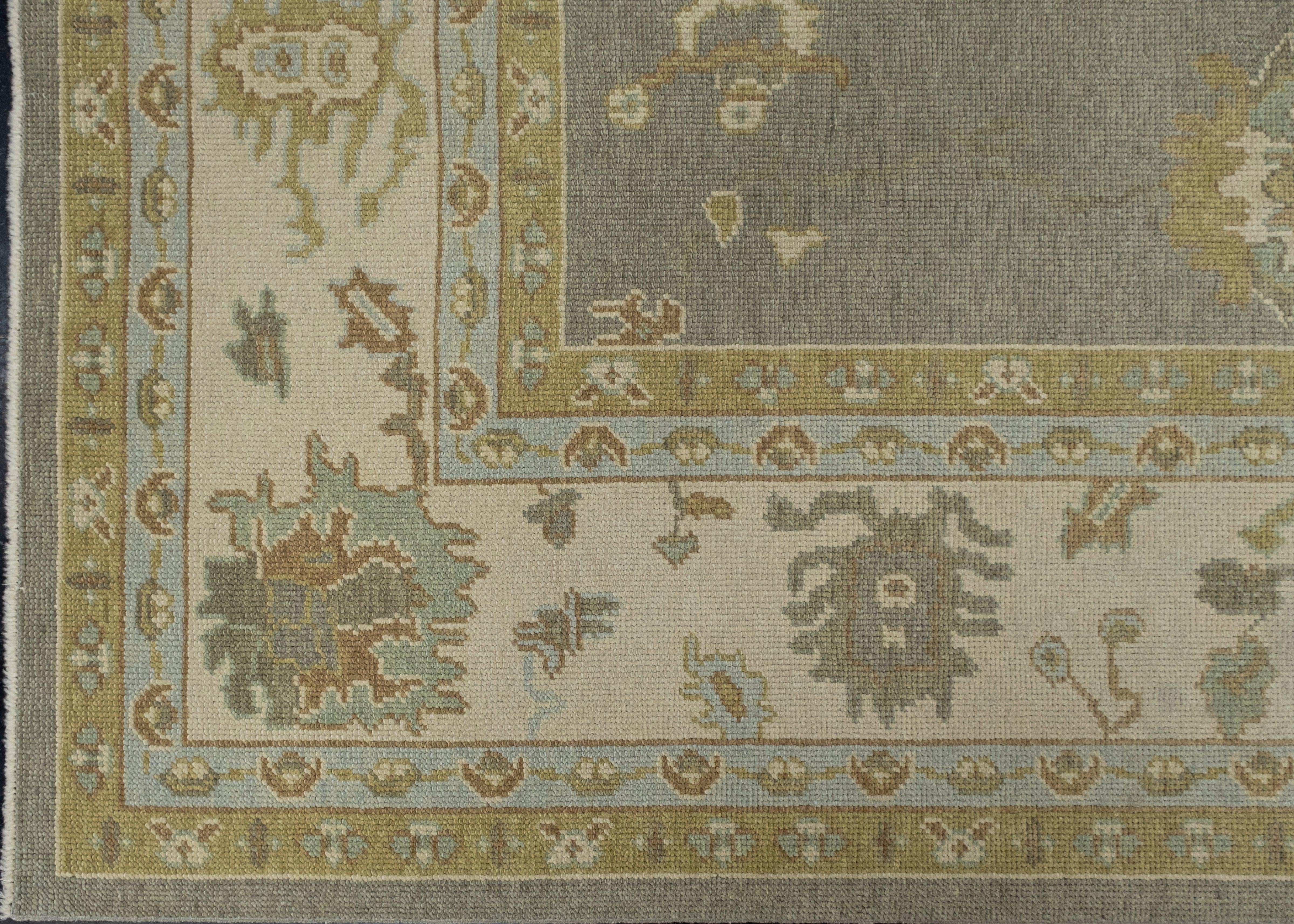 Türkischer Oushak-Teppich 9' x 12'2