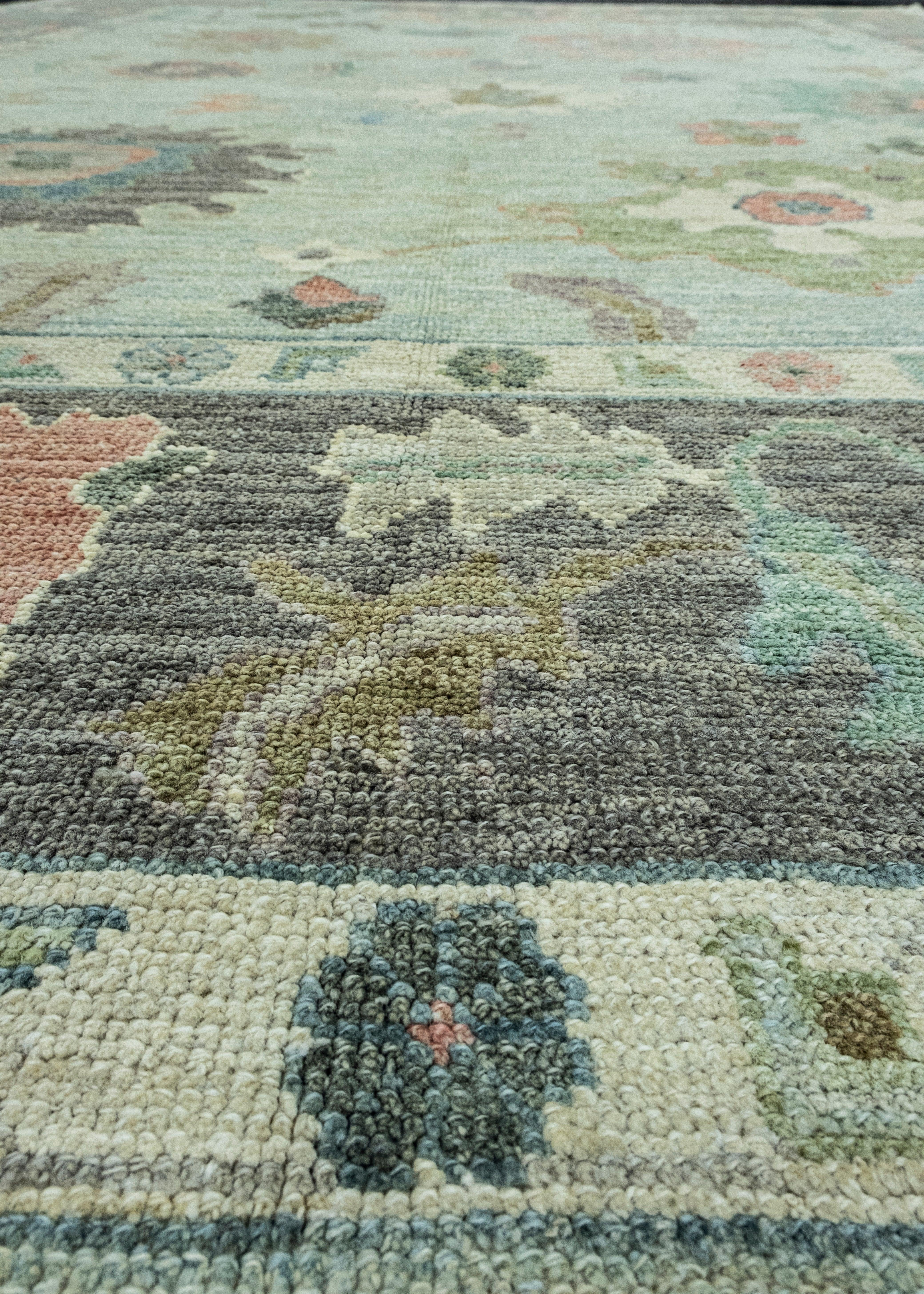Contemporary Turkish Oushak Rug 9' x 12'3