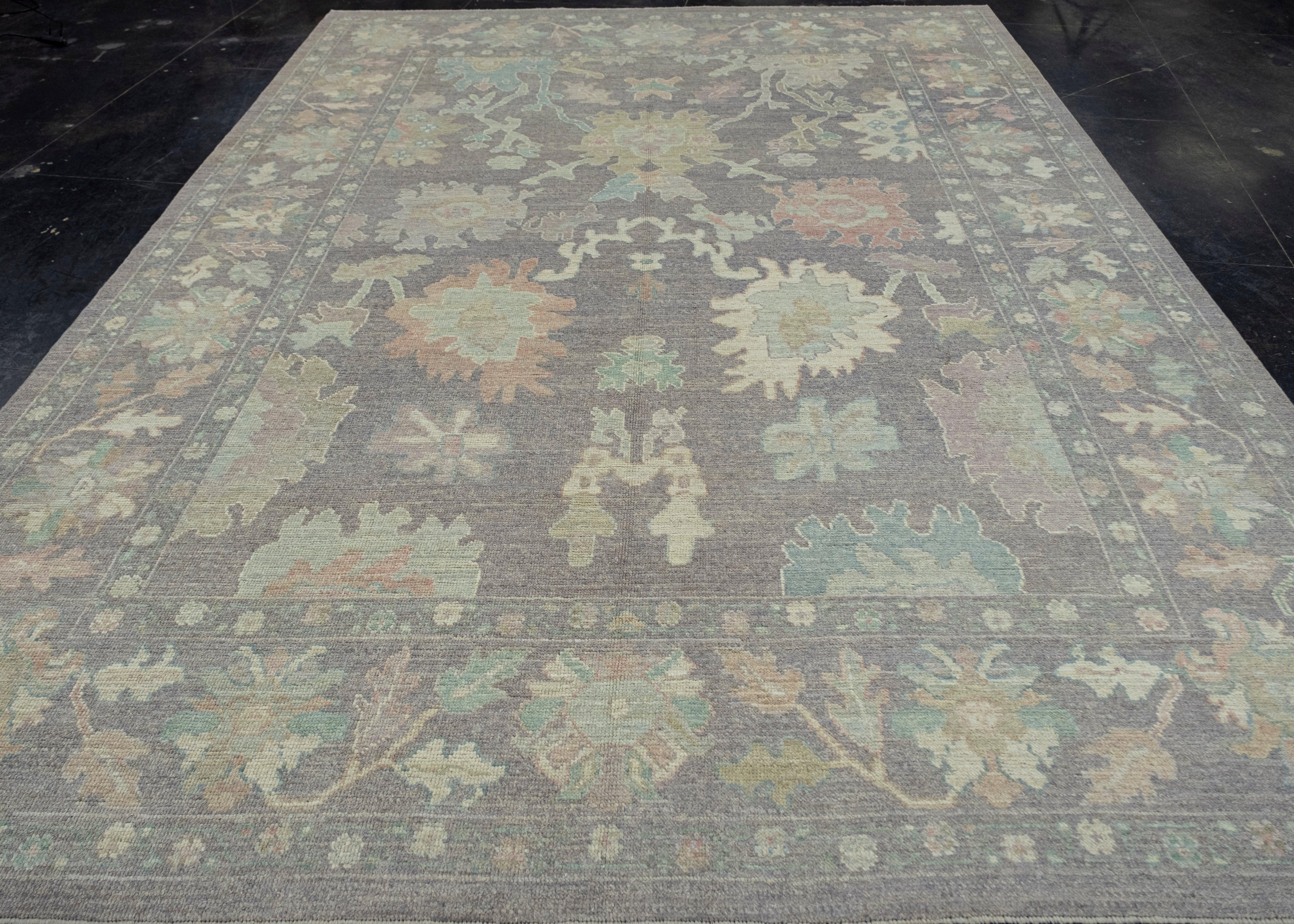 Türkischer Oushak-Teppich 9' x 12'3