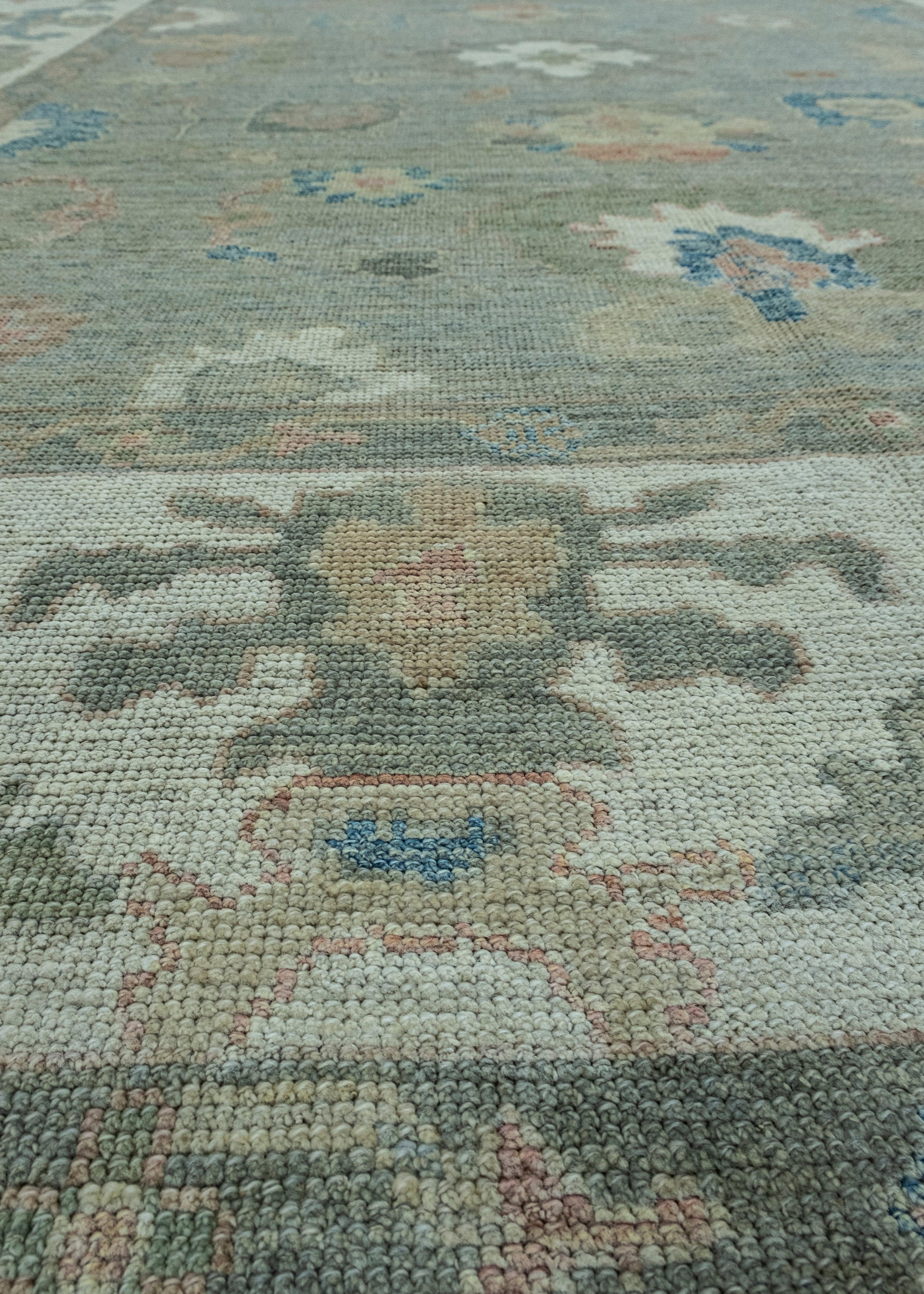 Contemporary Turkish Oushak Rug 9' x 12'5