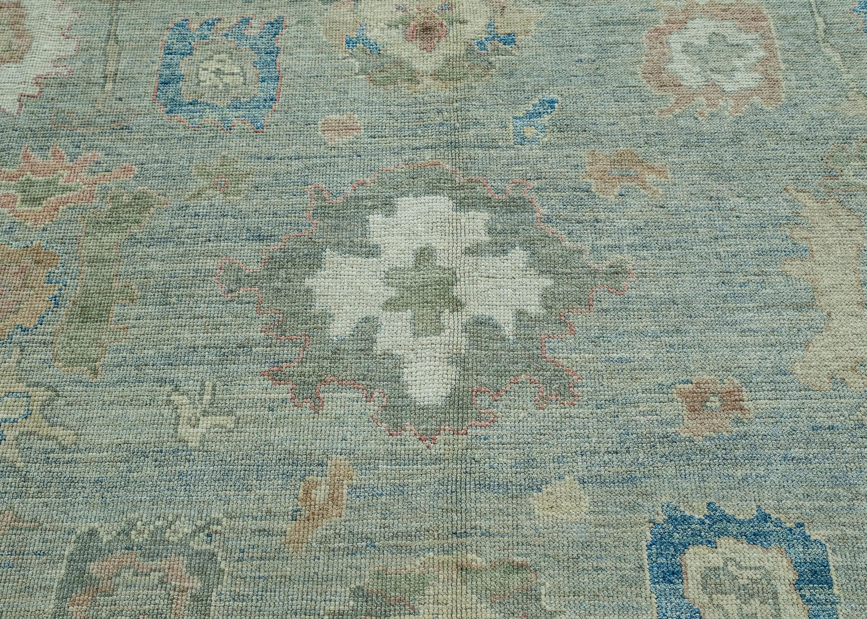 Wool Turkish Oushak Rug 9' x 12'5
