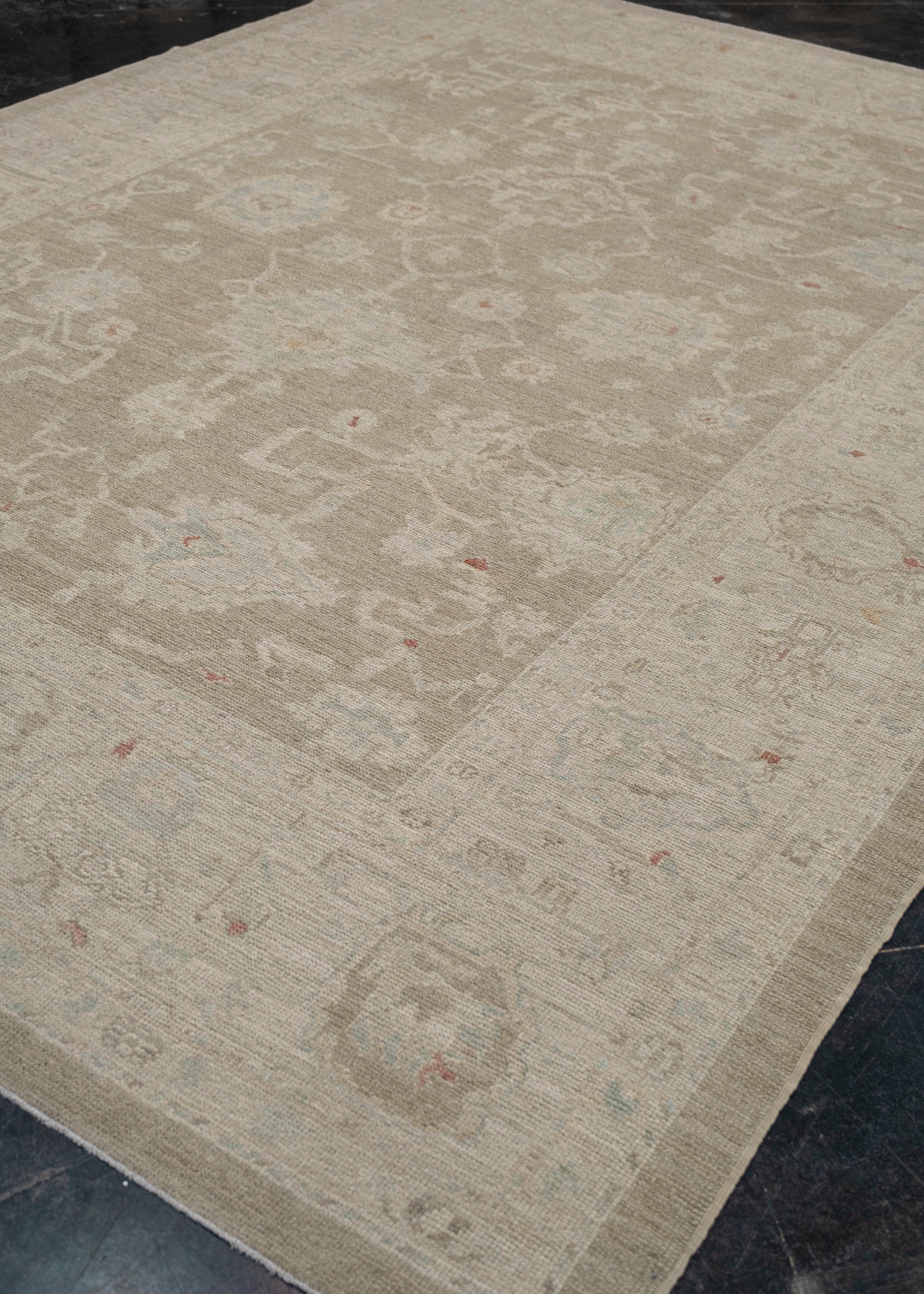 Türkischer Oushak-Teppich 9' x 12'5