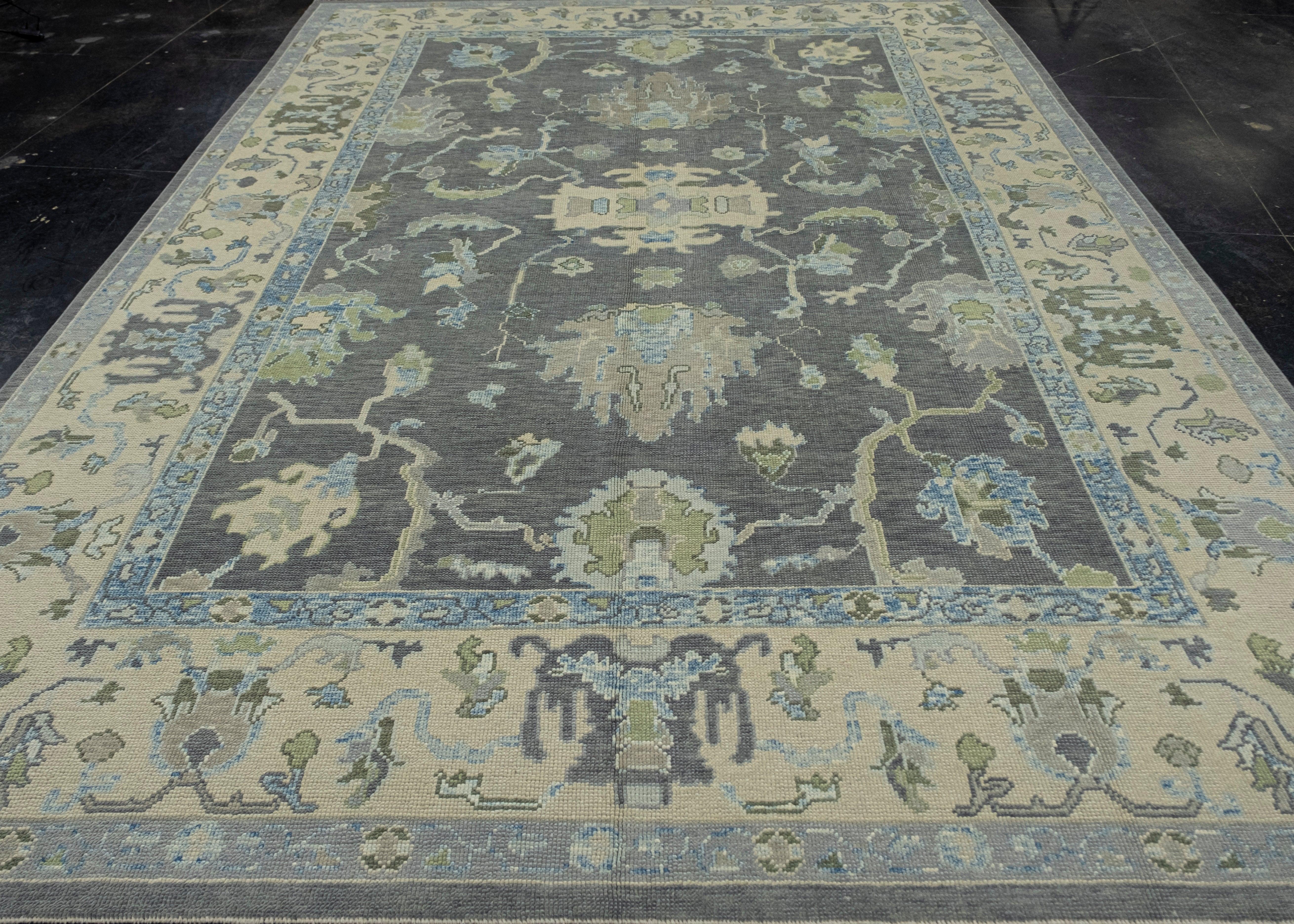 Turkish Oushak Rug 9' x 12'7