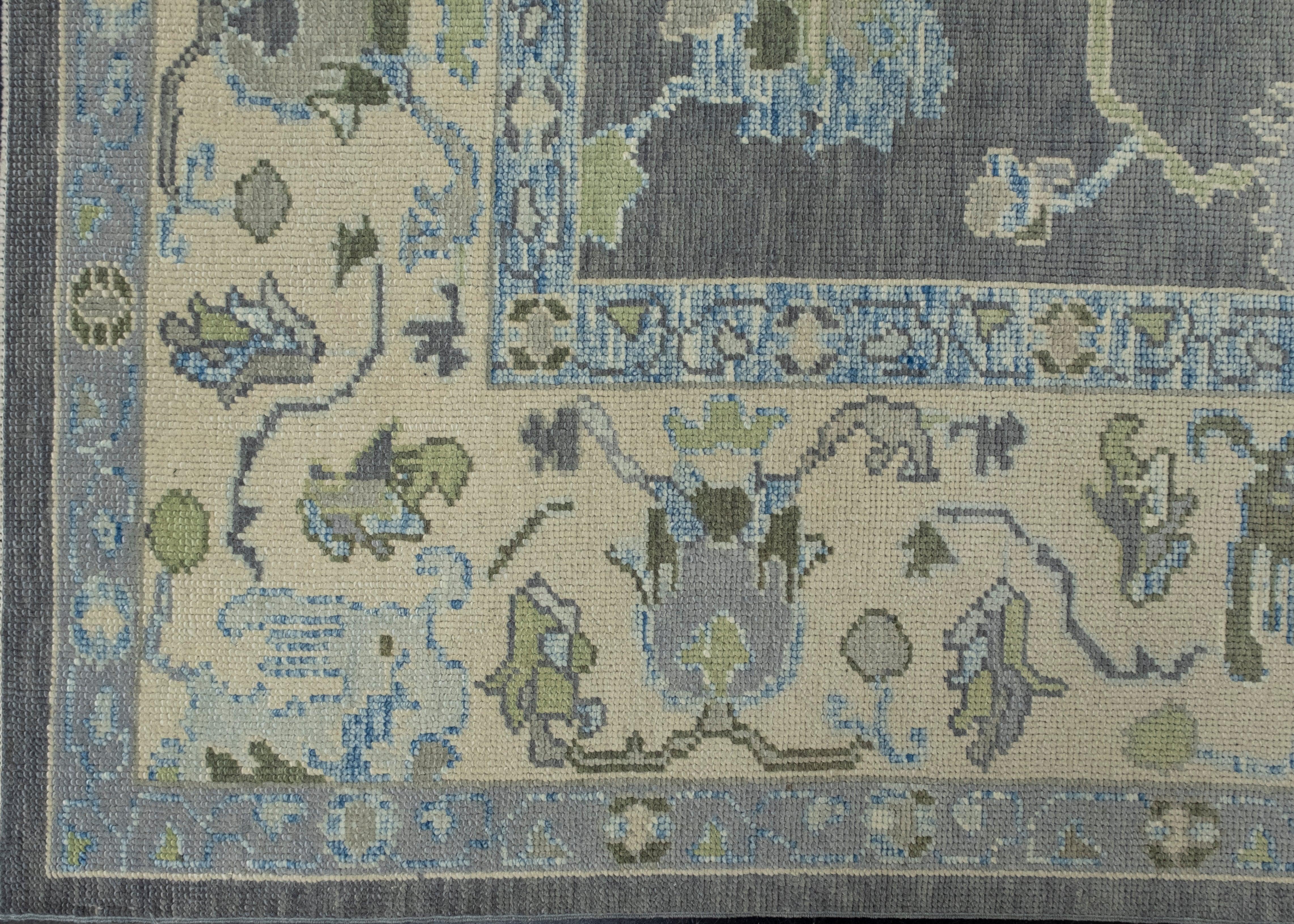 Turkish Oushak Rug 9' x 12'7