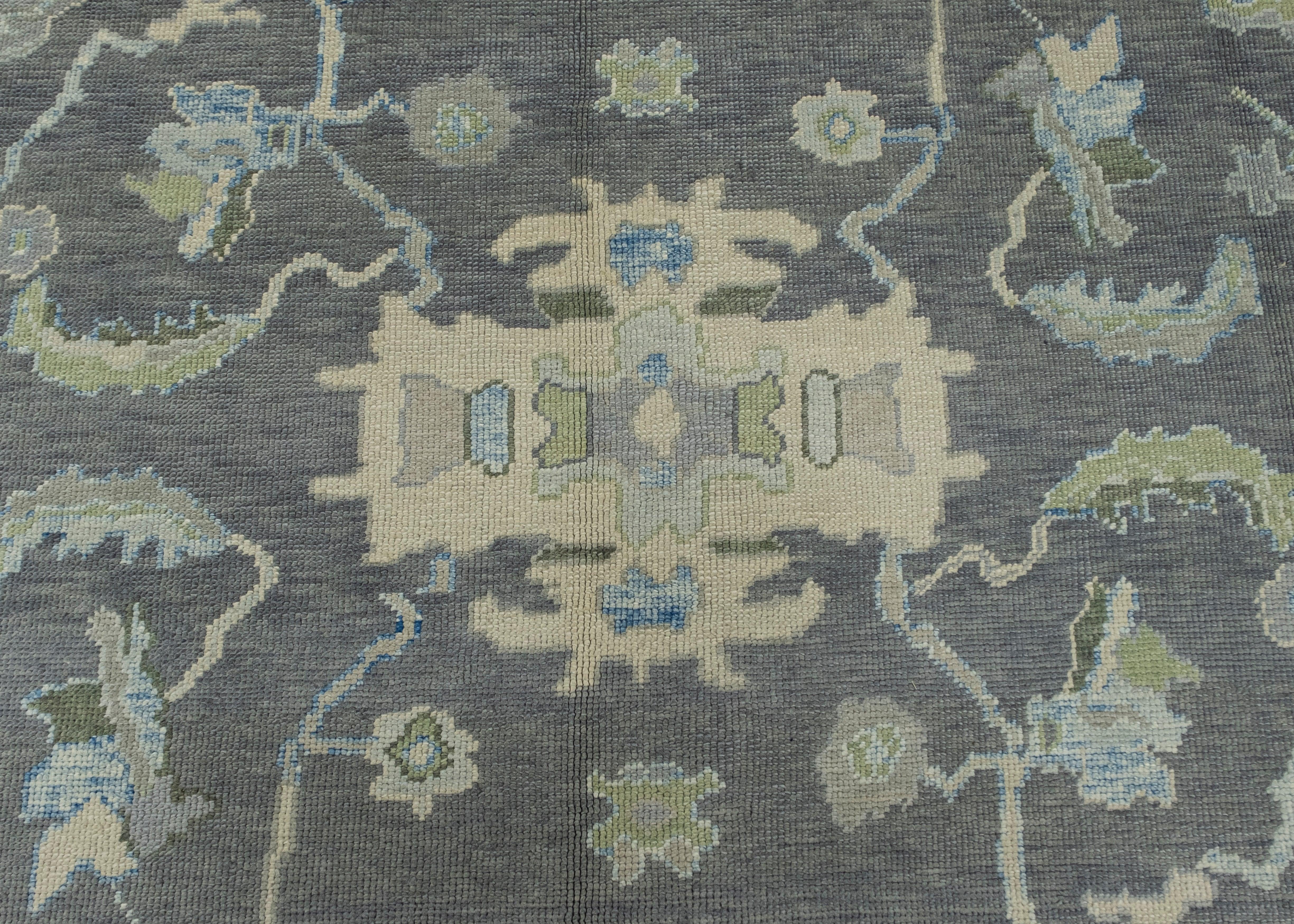 Contemporary Turkish Oushak Rug 9' x 12'7