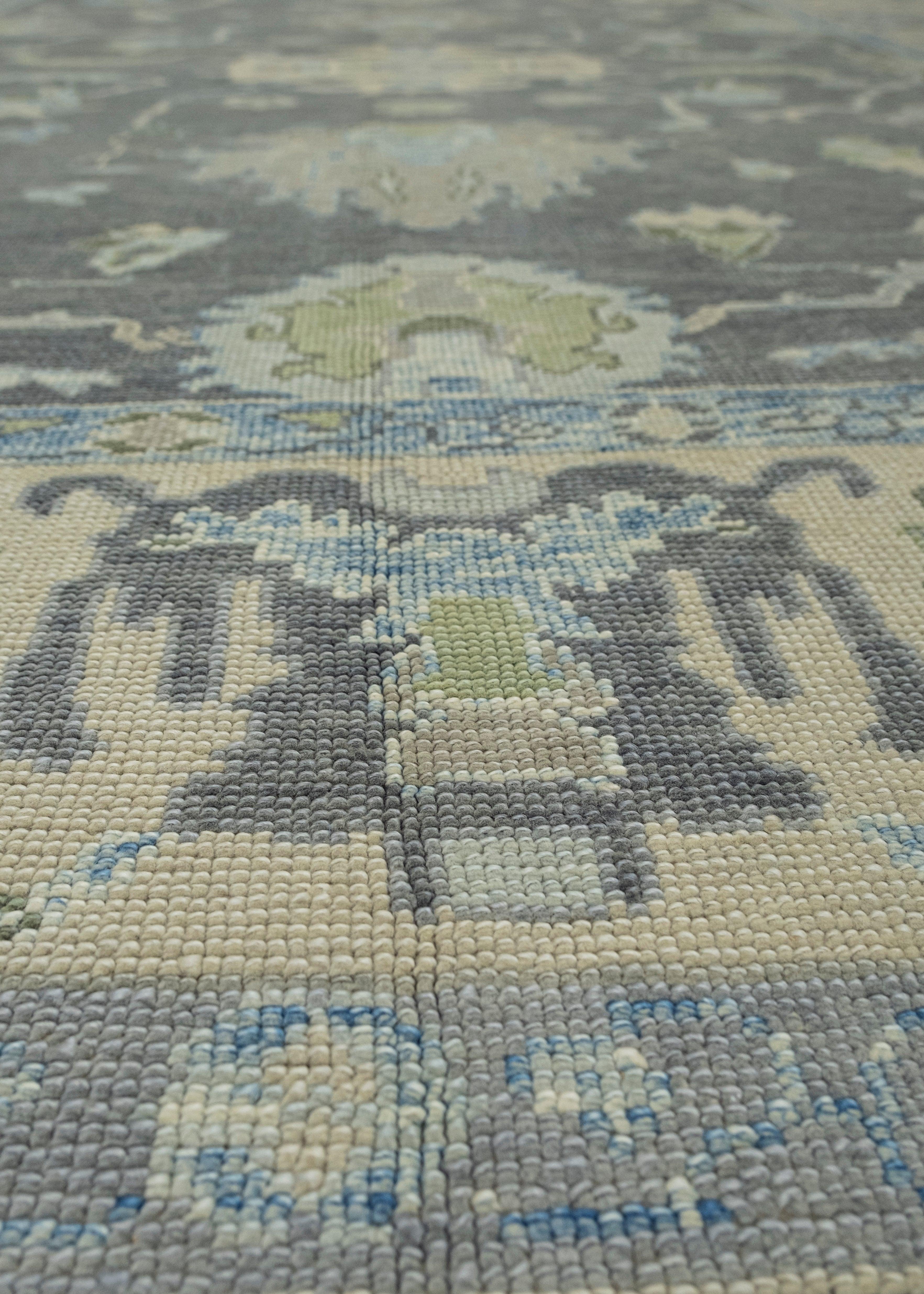Wool Turkish Oushak Rug 9' x 12'7