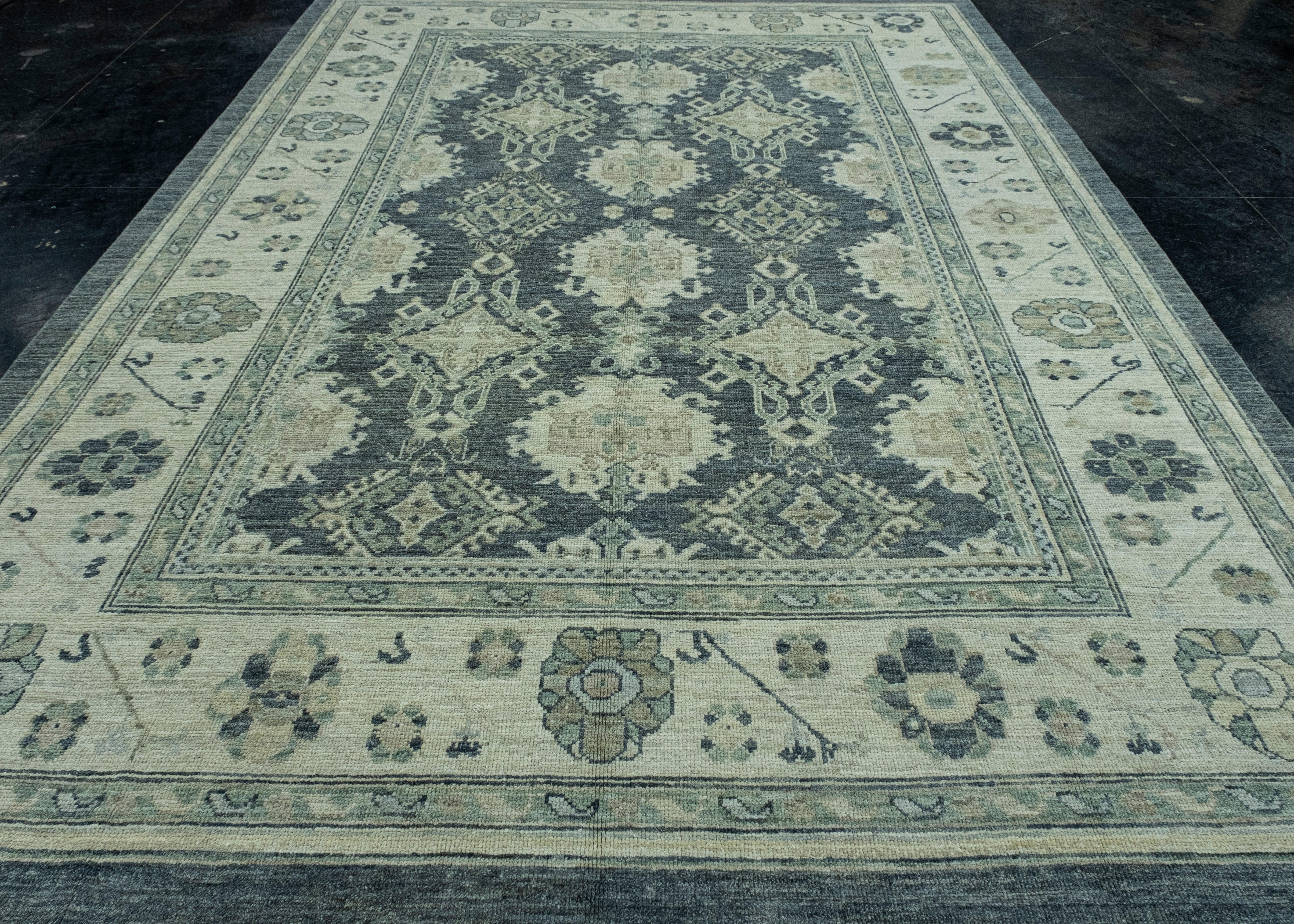 Turkish Oushak Rug 9' x 12'8