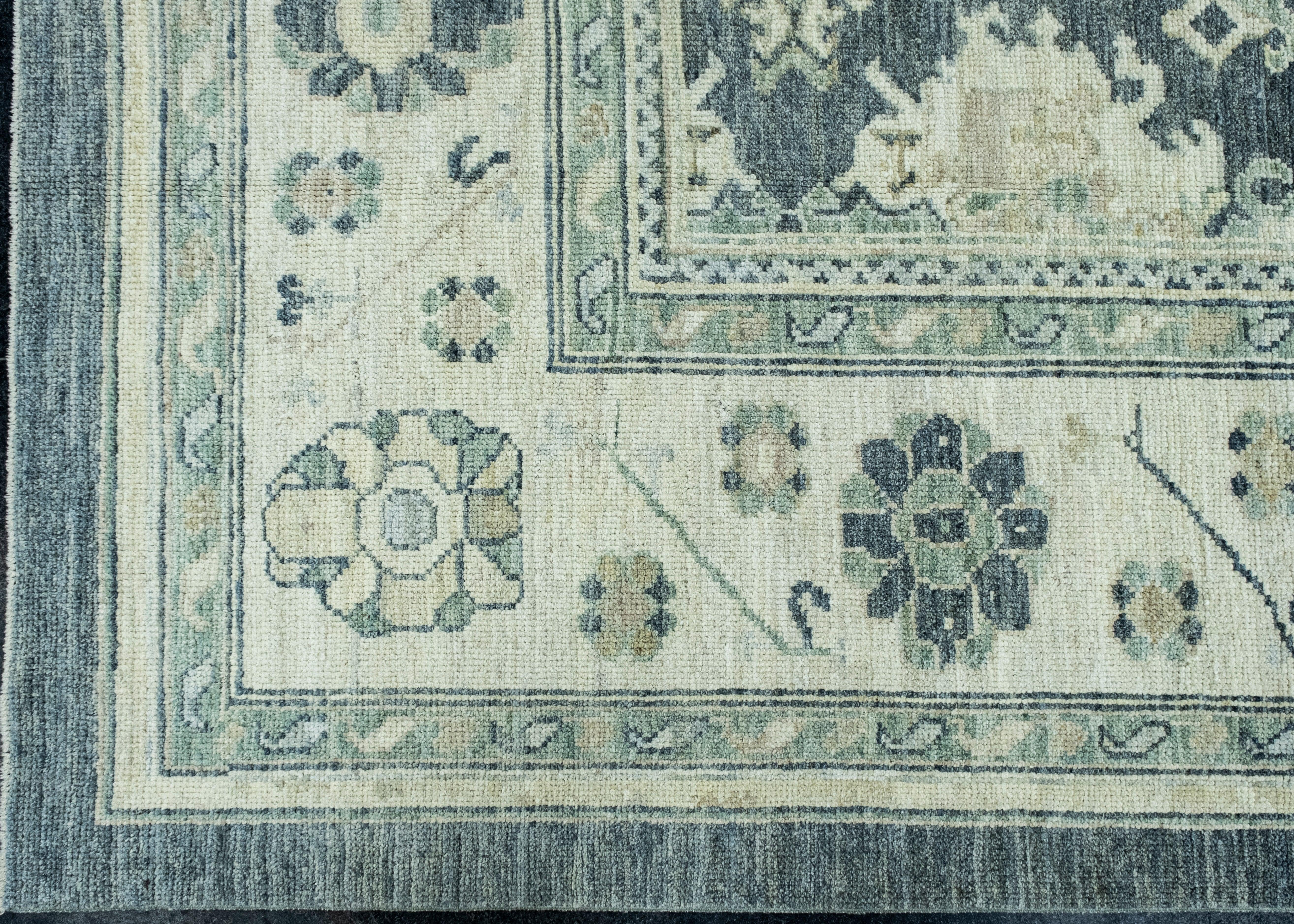 Turkish Oushak Rug 9' x 12'8