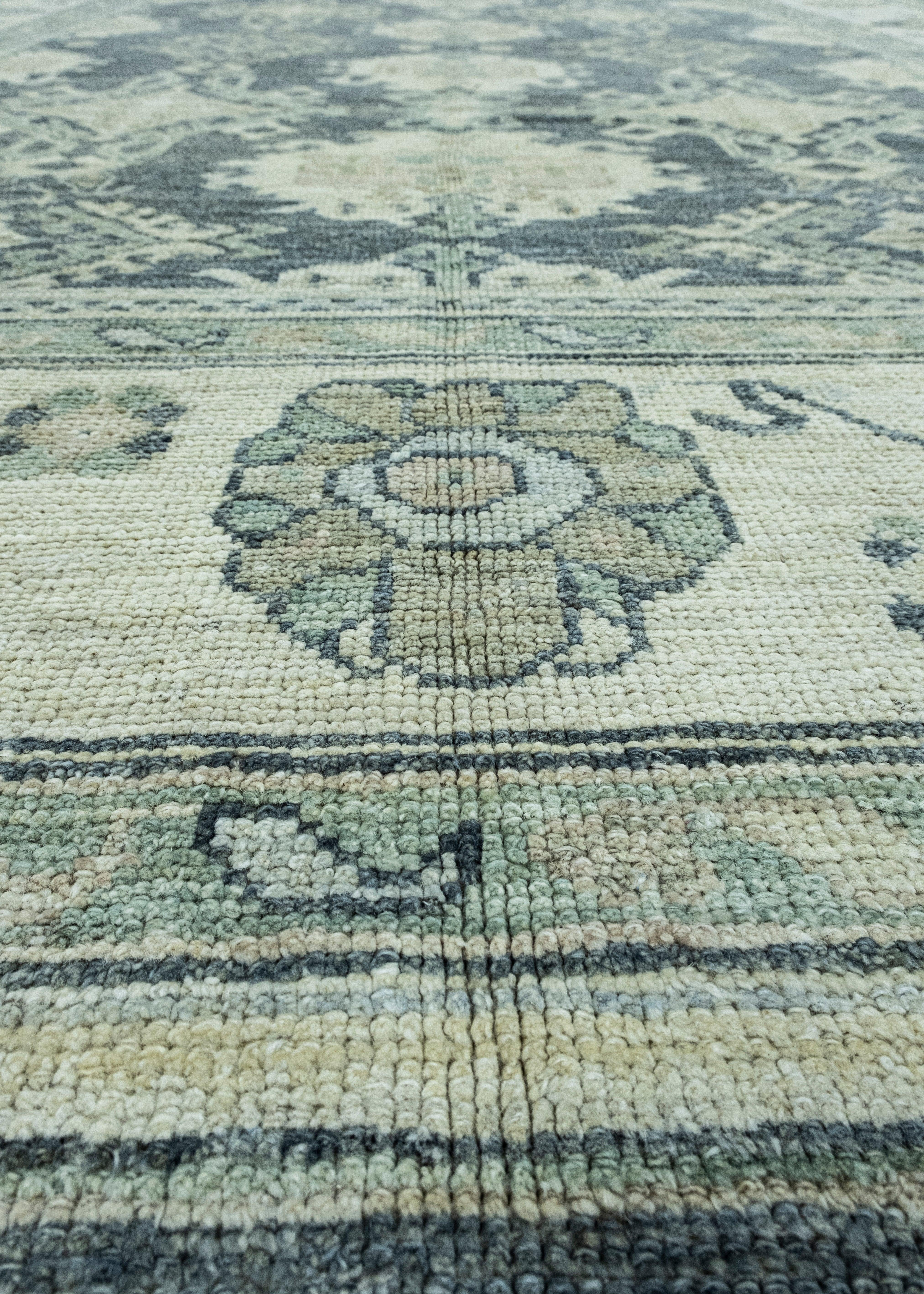 Turkish Oushak Rug 9' x 12'8