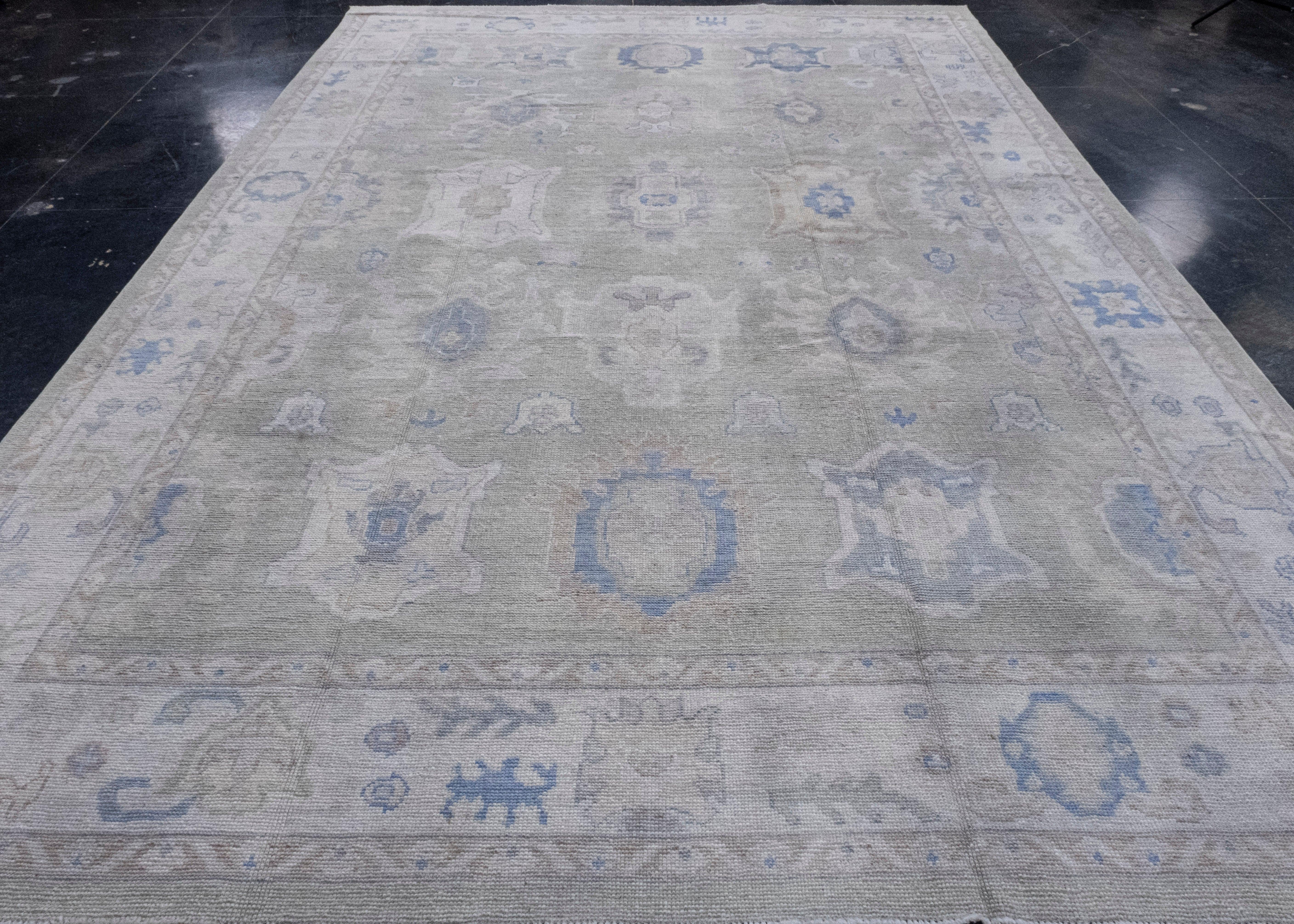 Turkish Oushak Rug 9' x 13'2