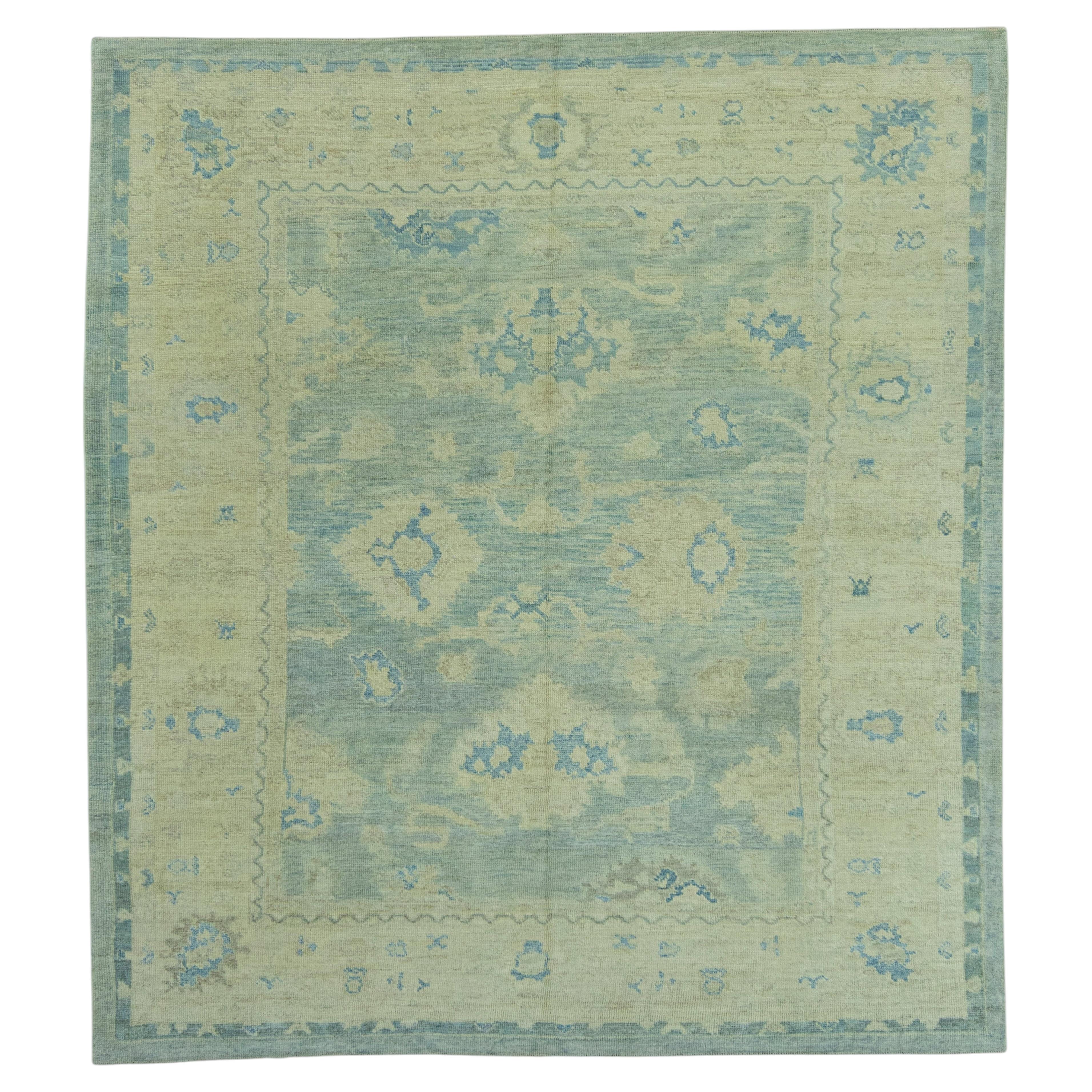 Turkish Oushak Rug 9'1" x 10' #19073