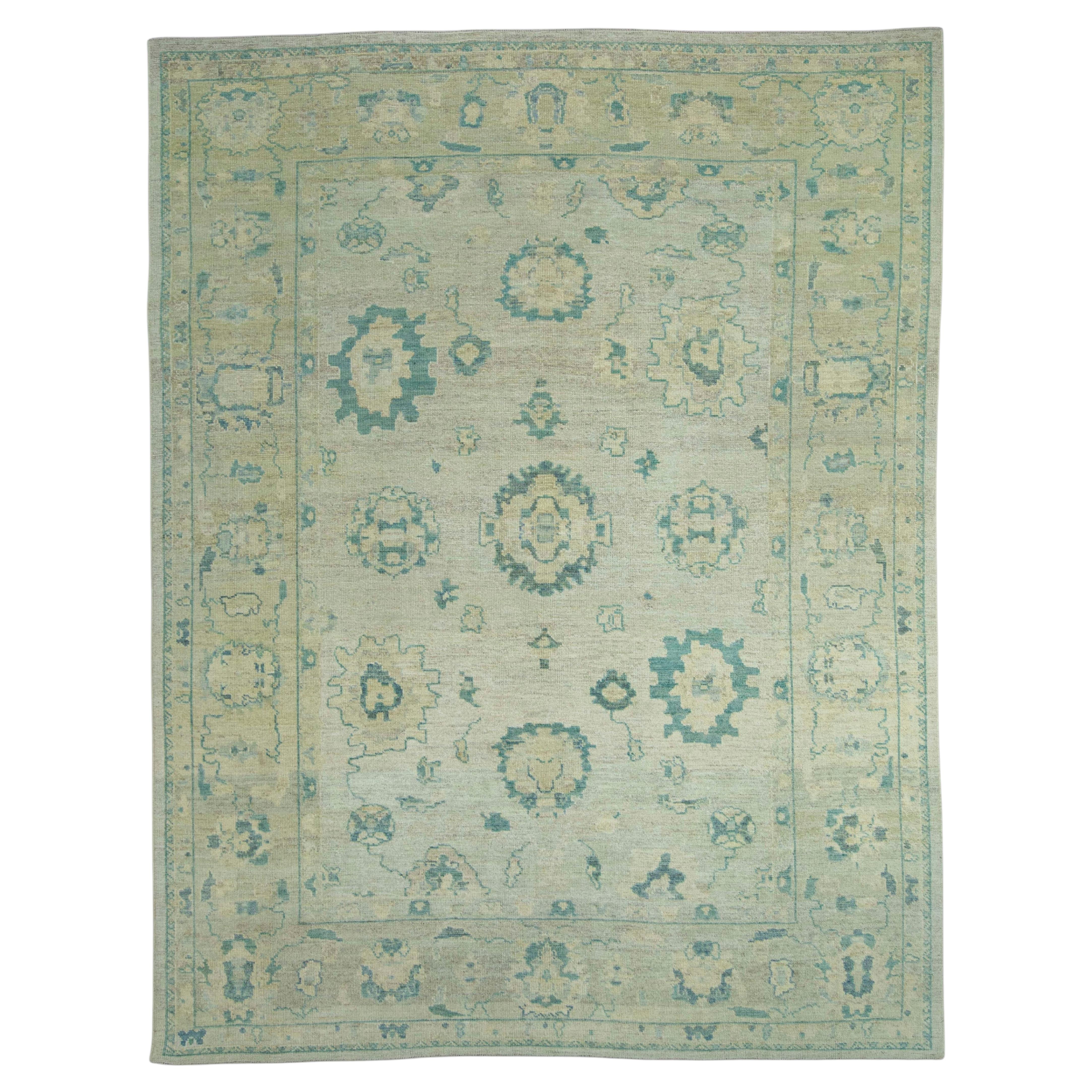 Turkish Oushak Rug 9'1" x 11'9" #18557