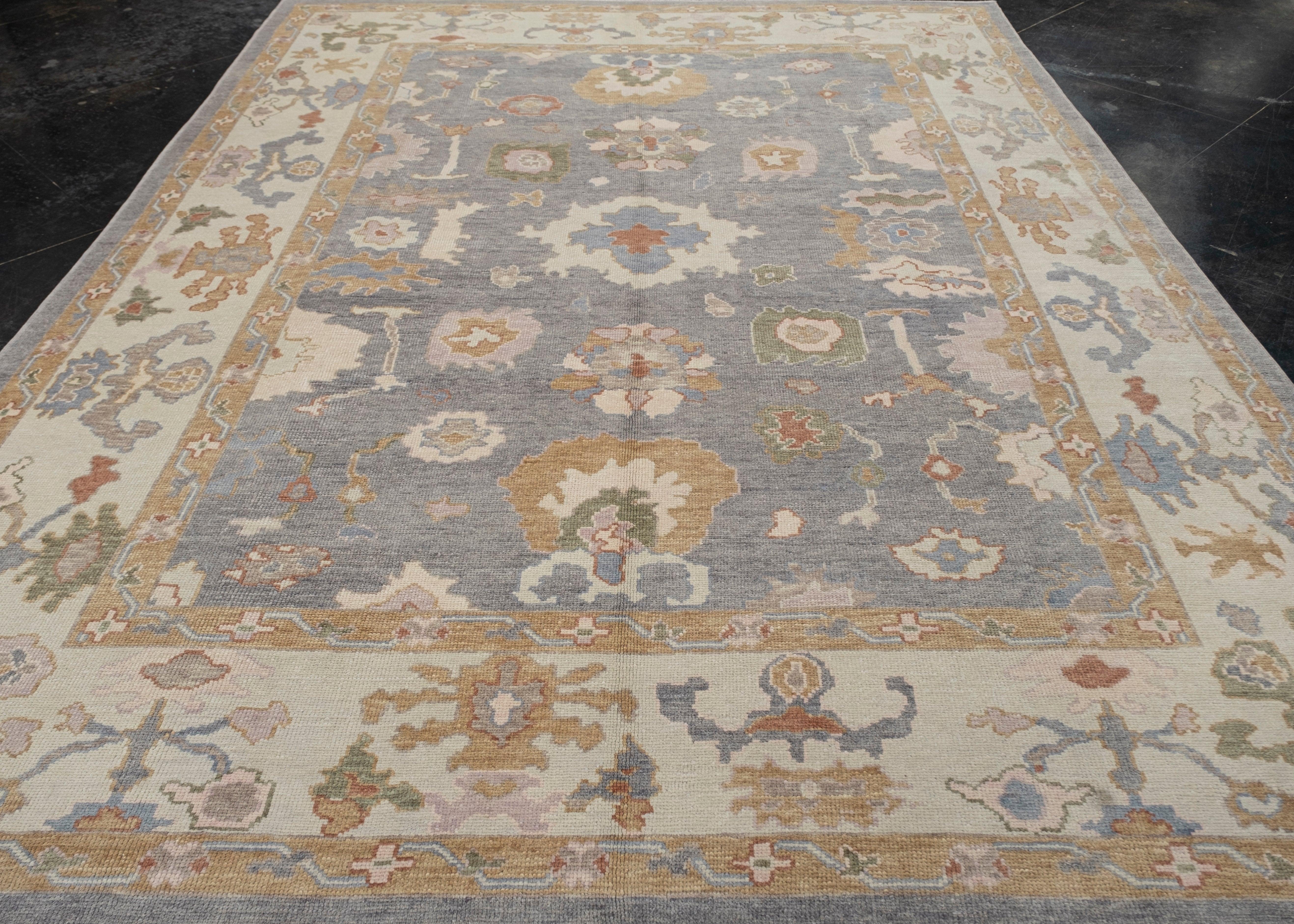 Turkish Oushak Rug 9'1