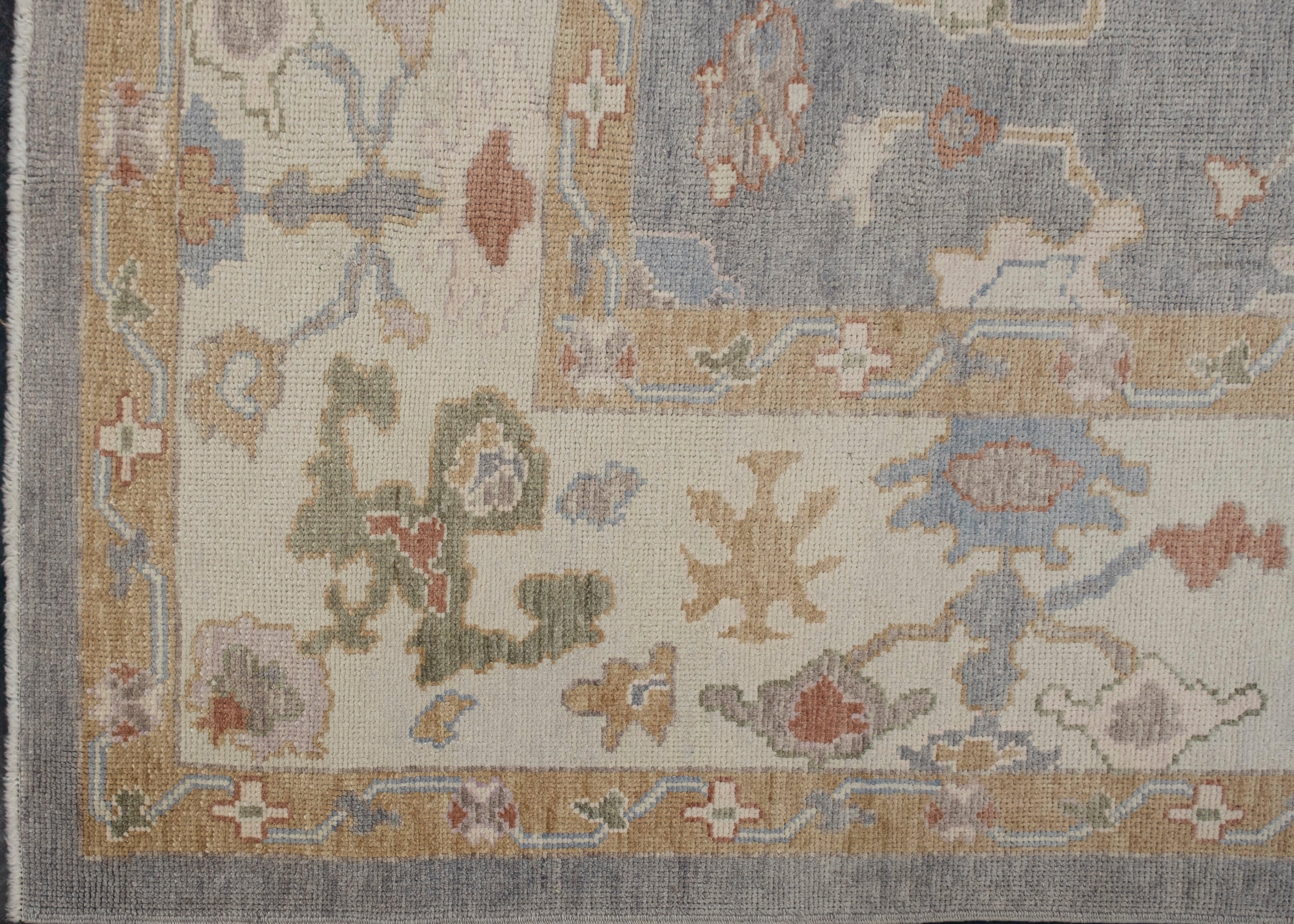 Turkish Oushak Rug 9'1