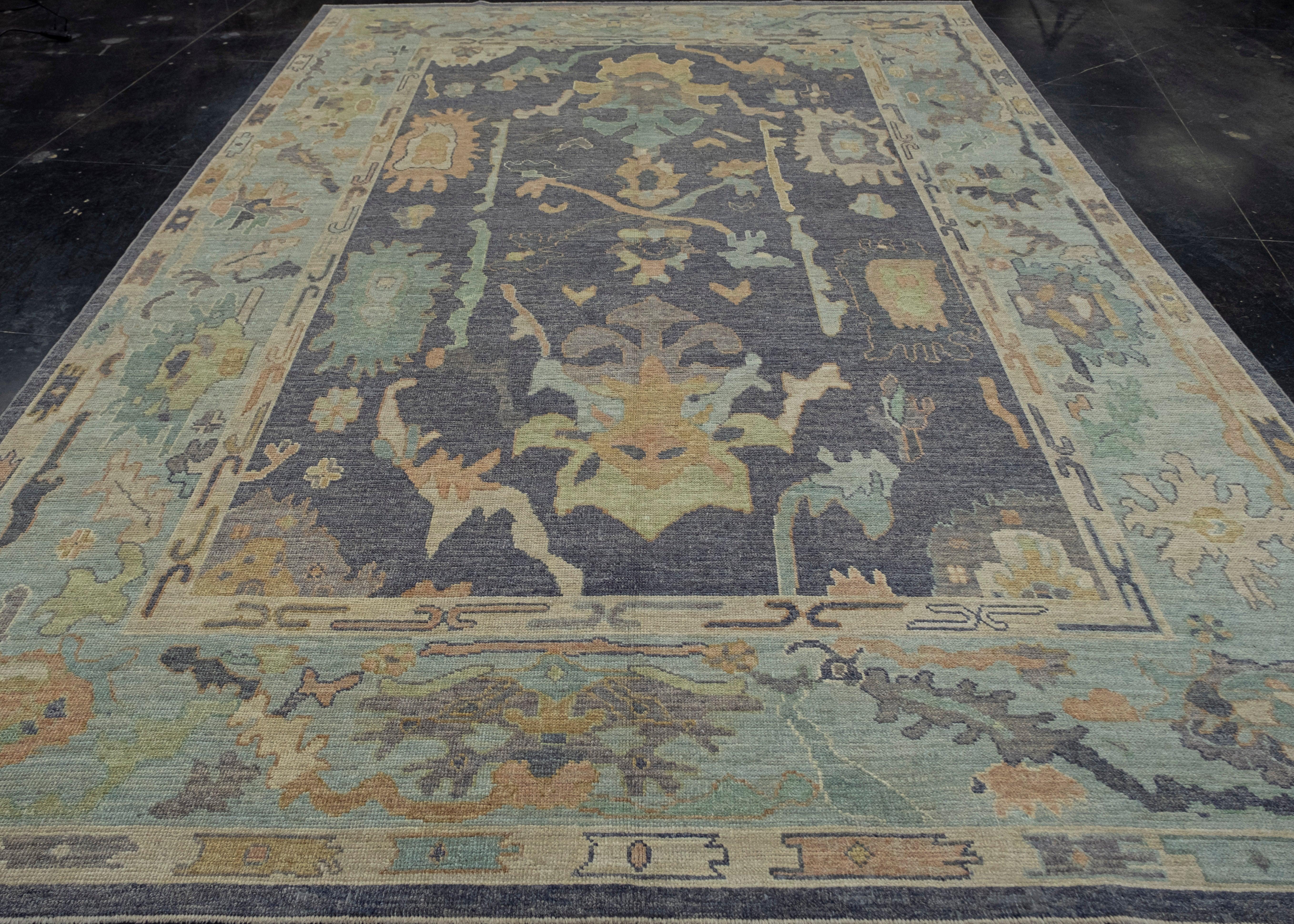 Turkish Oushak Rug 9'1