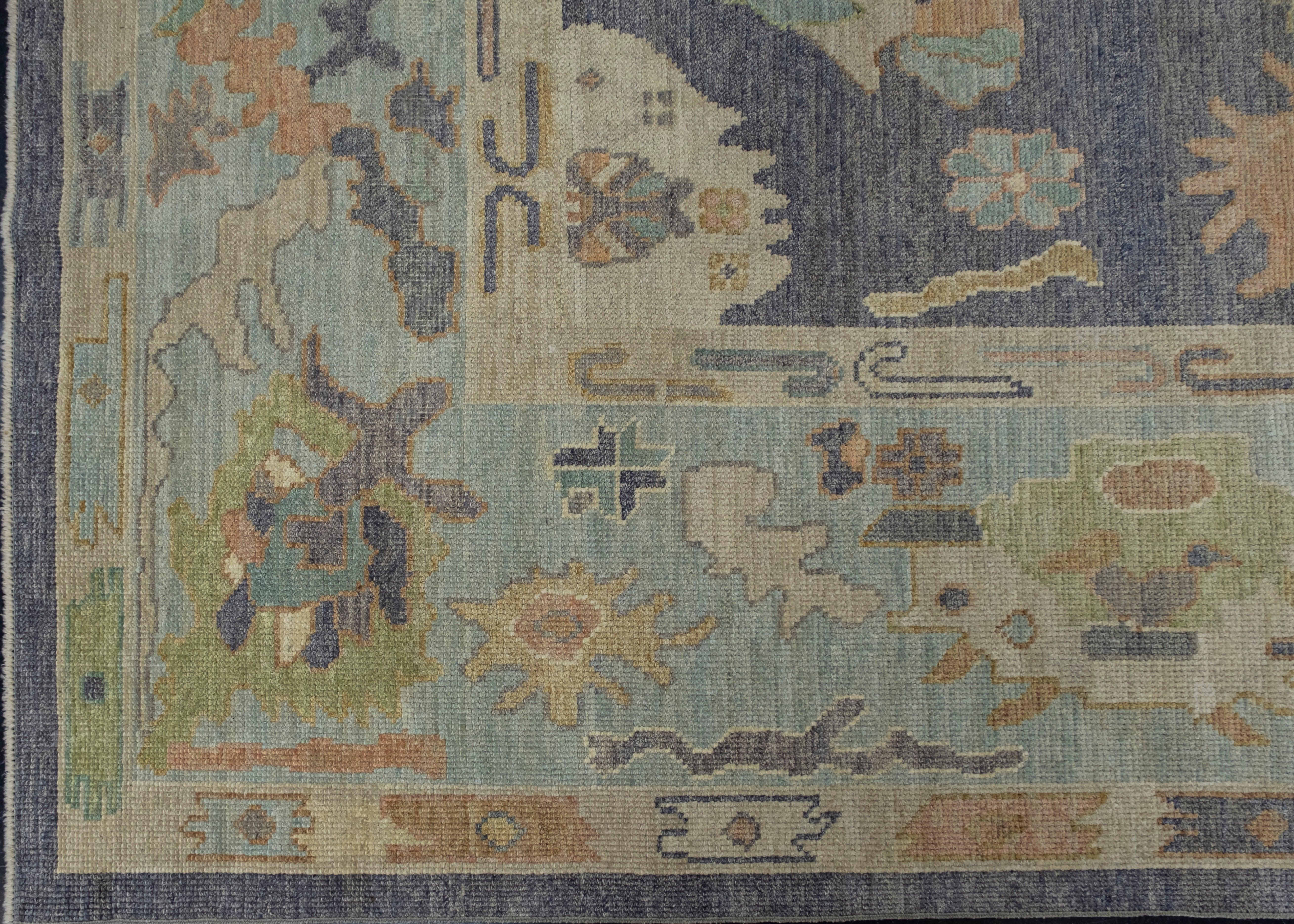 Turkish Oushak Rug 9'1