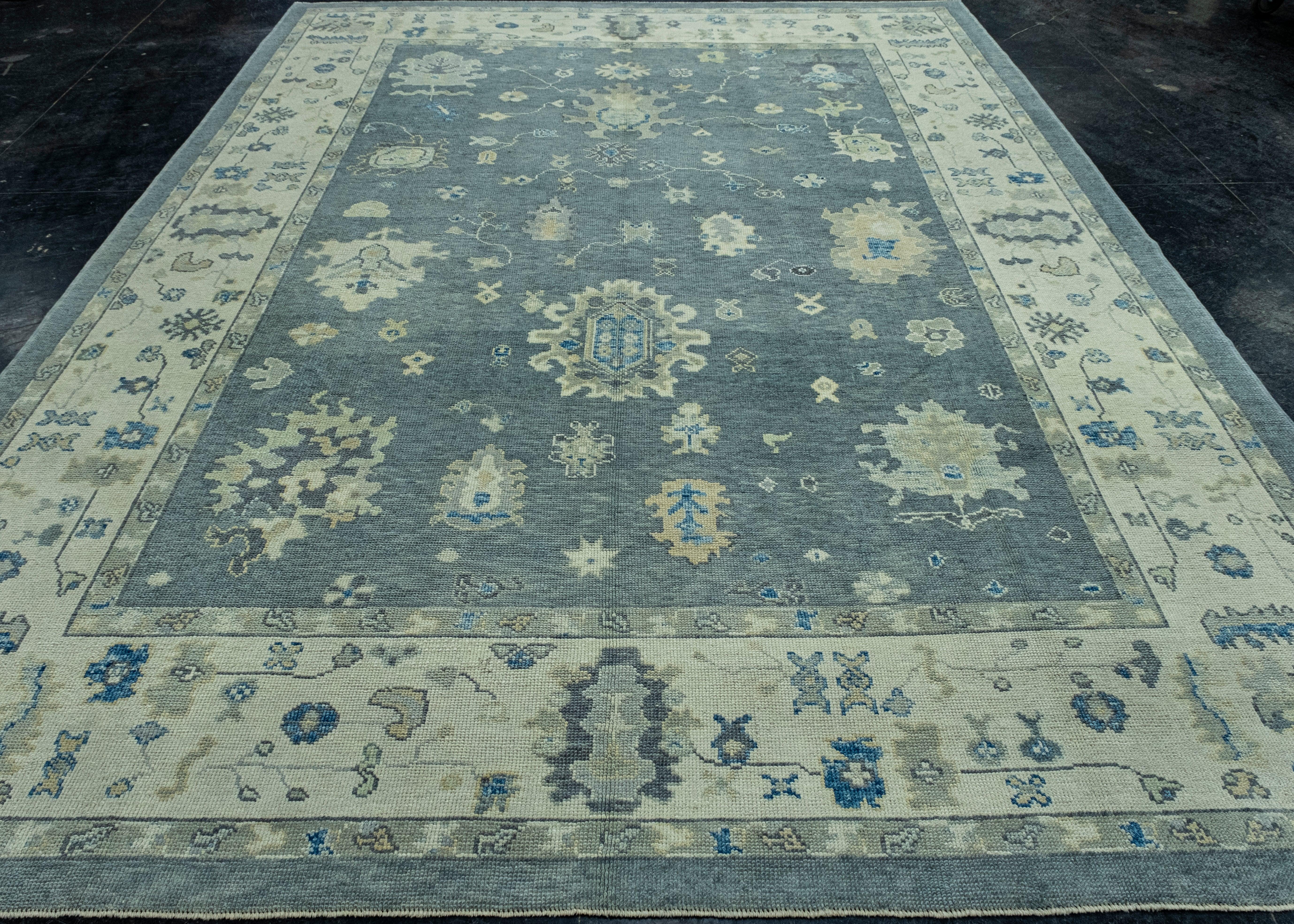 Turkish Oushak Rug 9'1