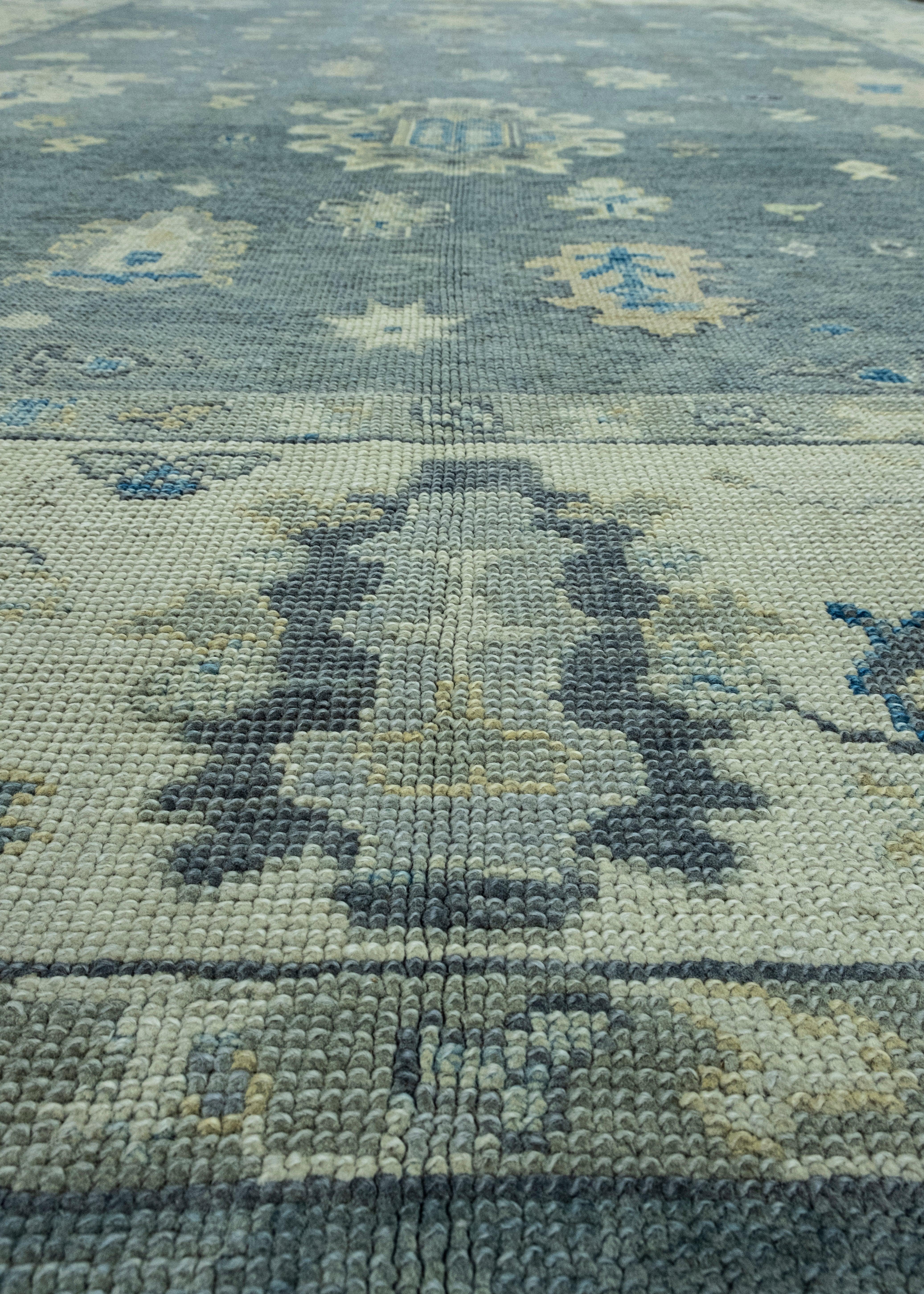 Türkischer Oushak-Teppich 9'1