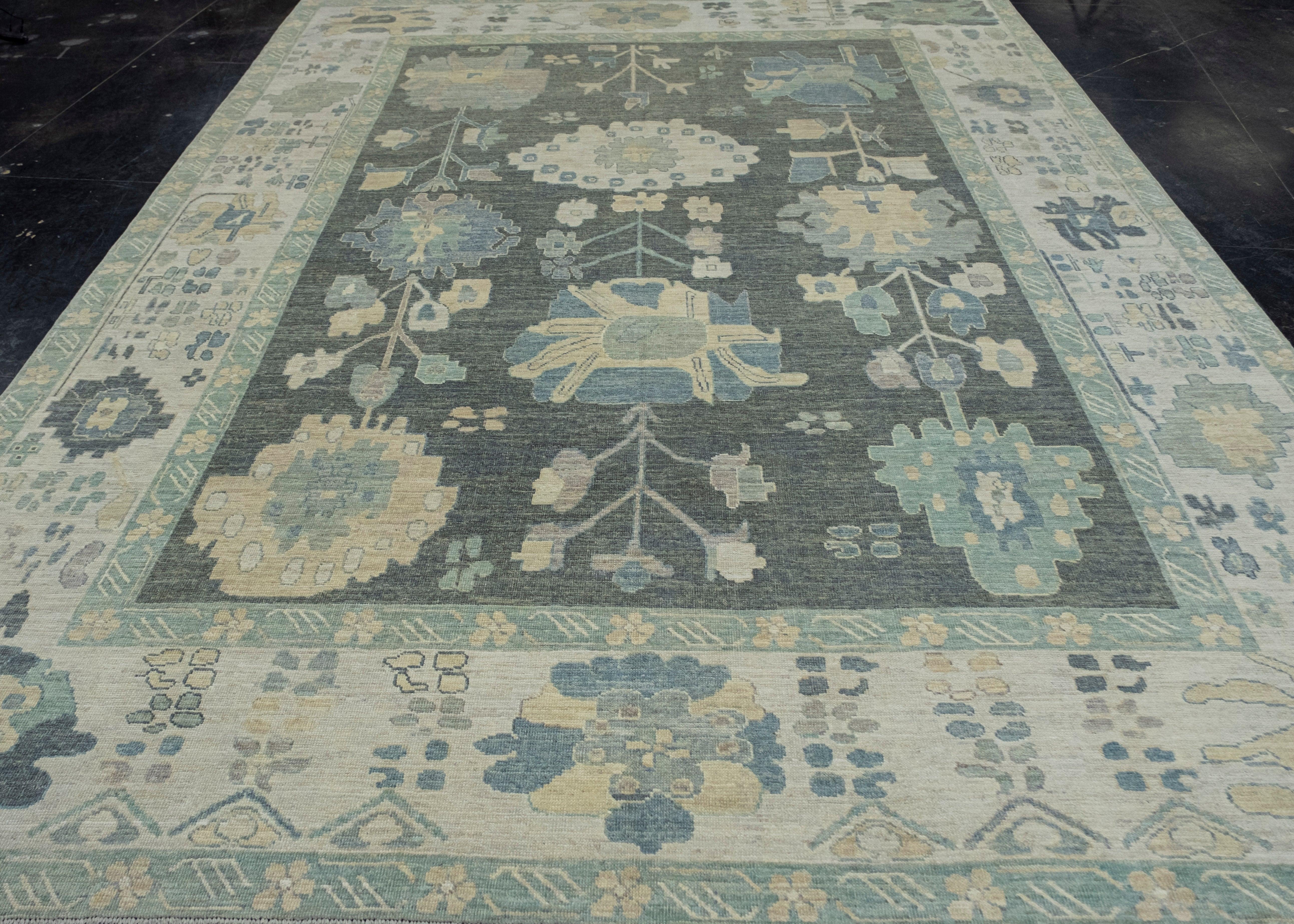 Turkish Oushak Rug 9'1