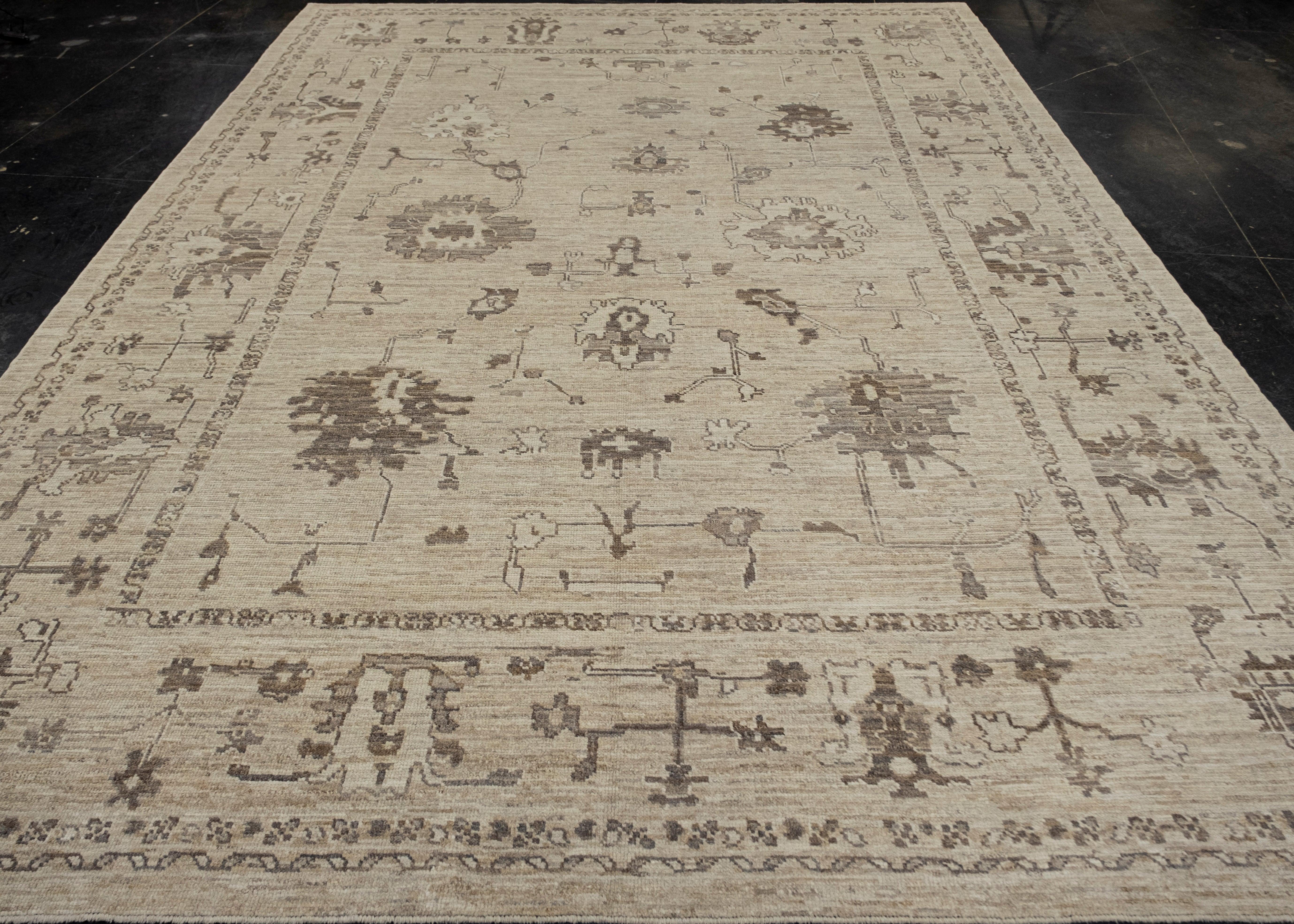 Alfombra turca Oushak 9'1