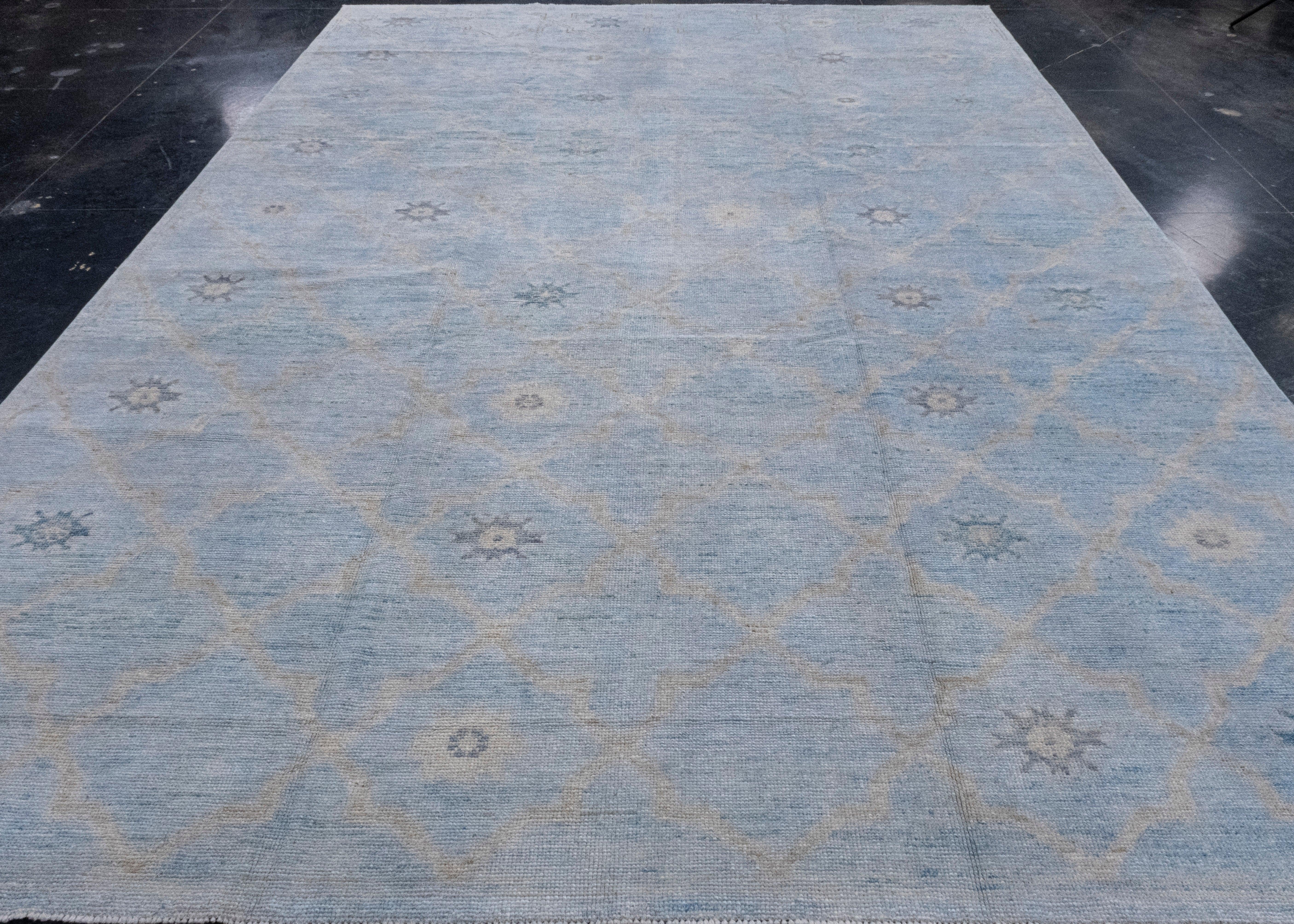 Alfombra turca Oushak 9'1