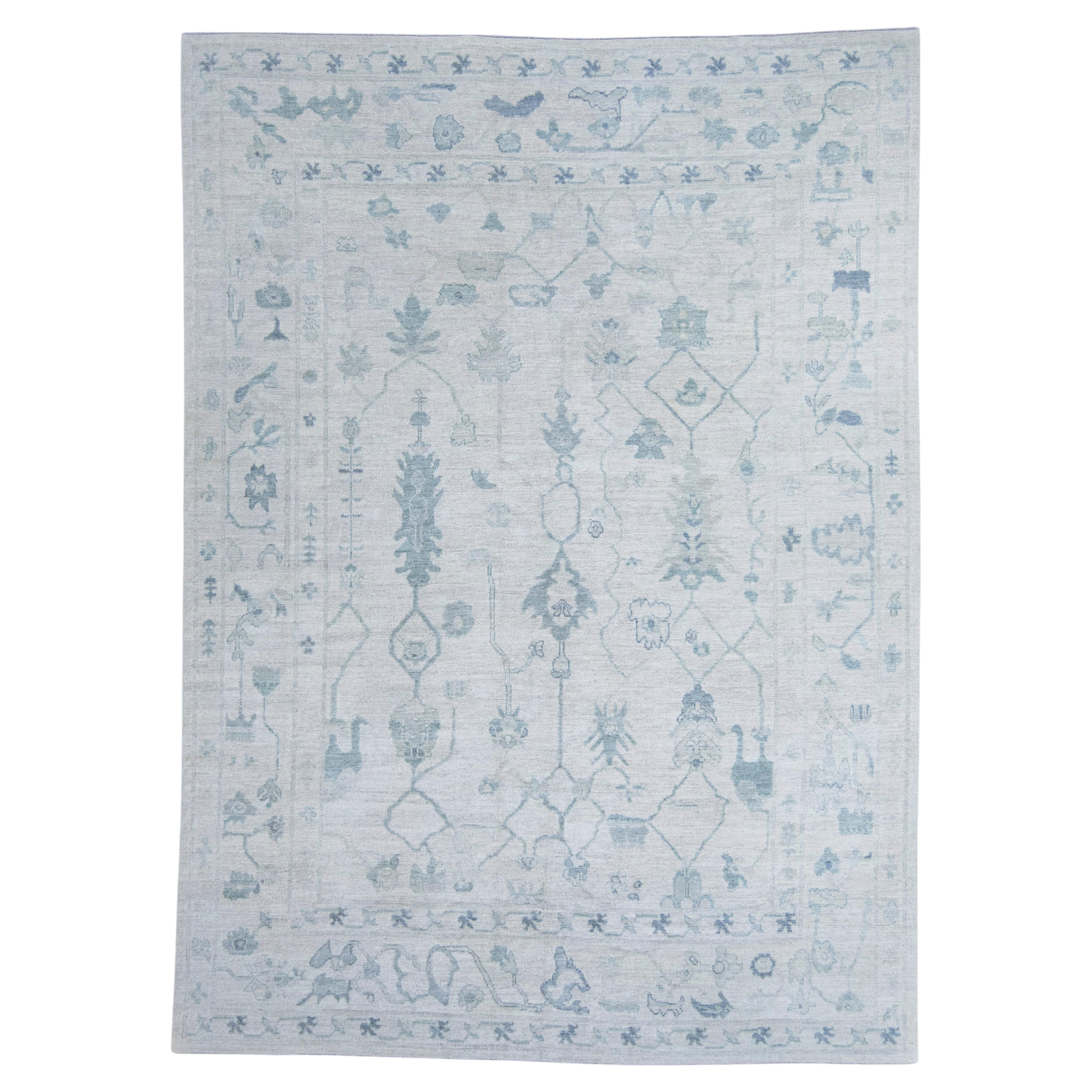 Turkish Oushak Rug 9'1" x 12'7" #20346