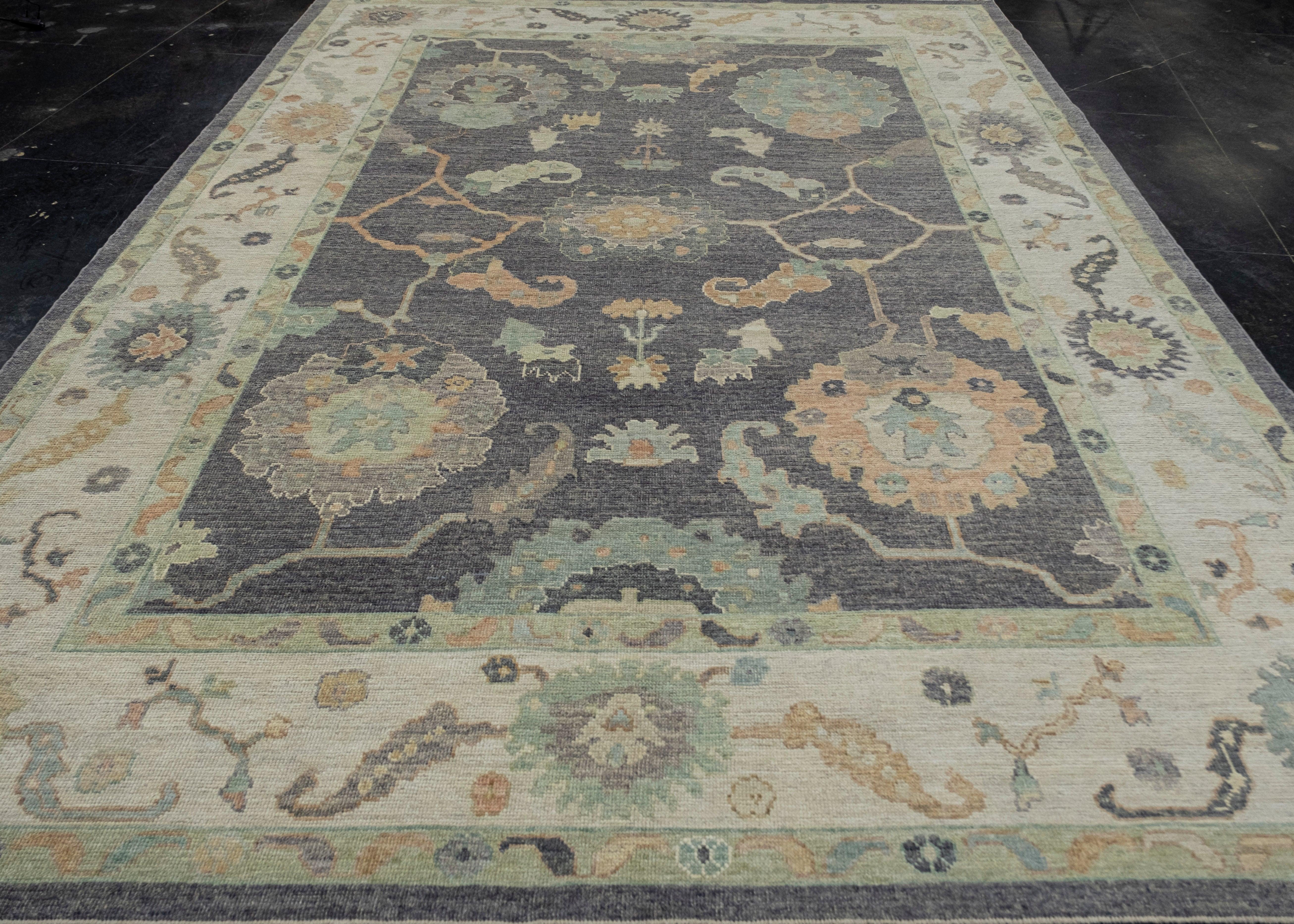 Turkish Oushak Rug 9'1