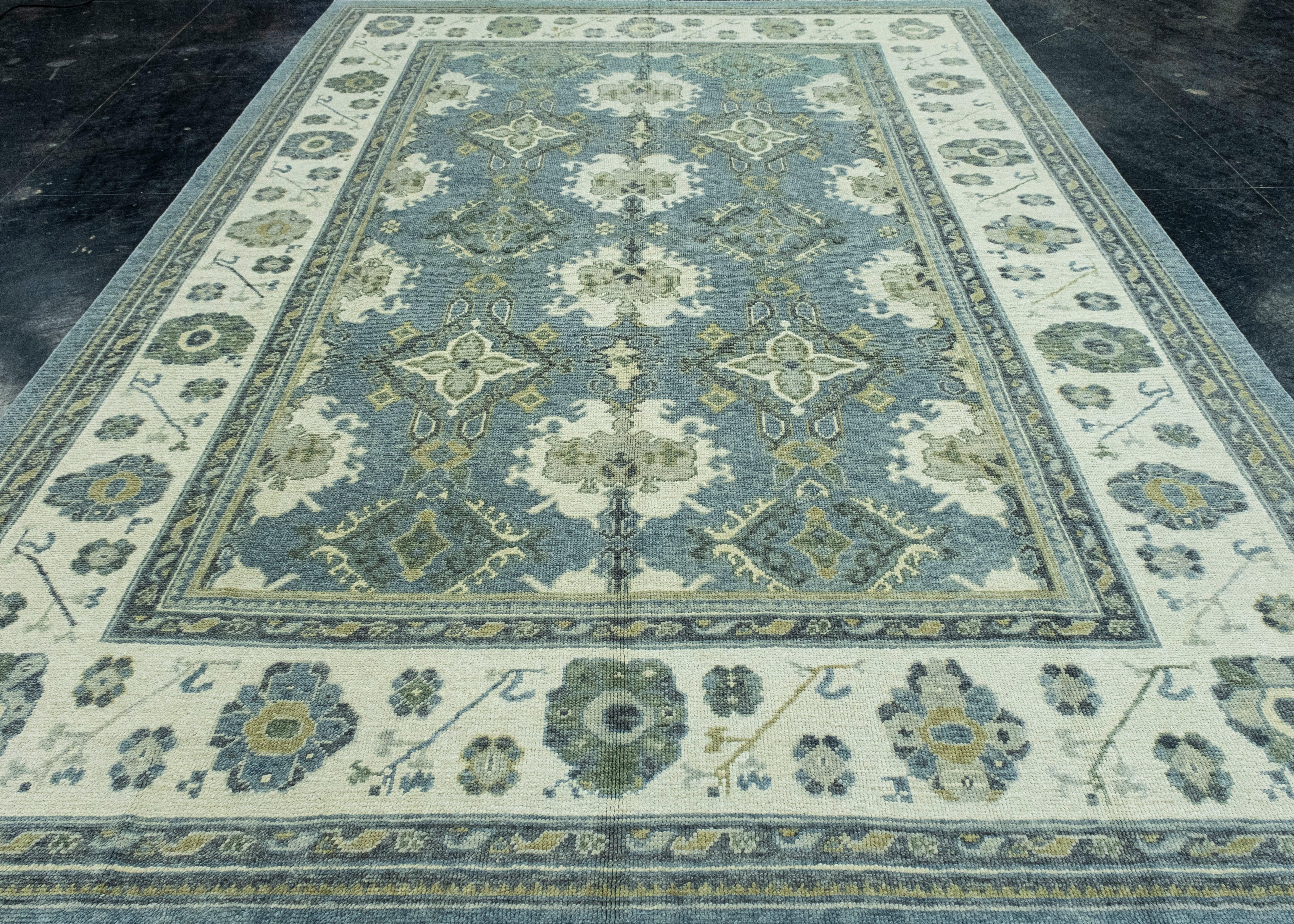 Turkish Oushak Rug 9'1