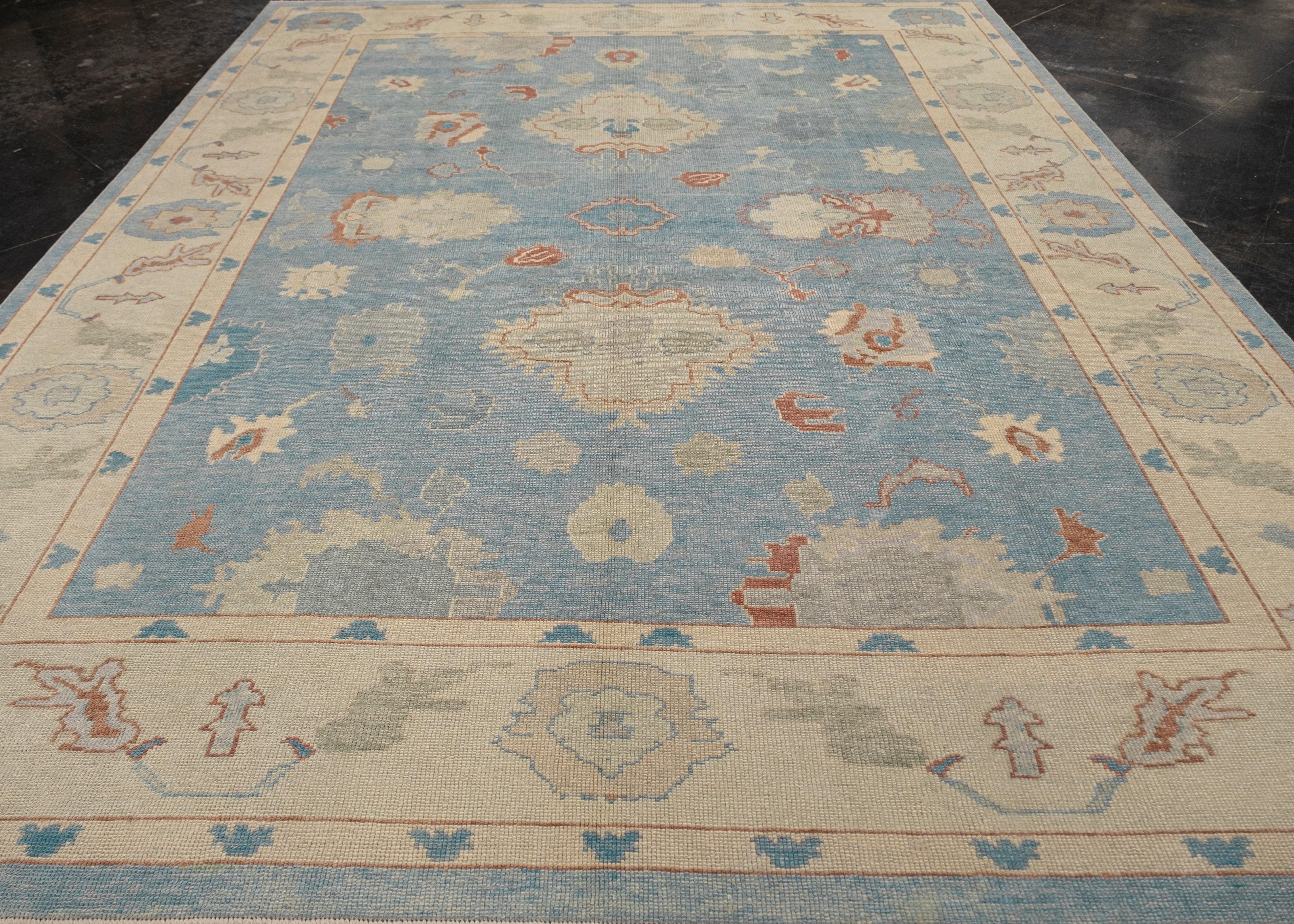 Turkish Oushak Rug 9'10
