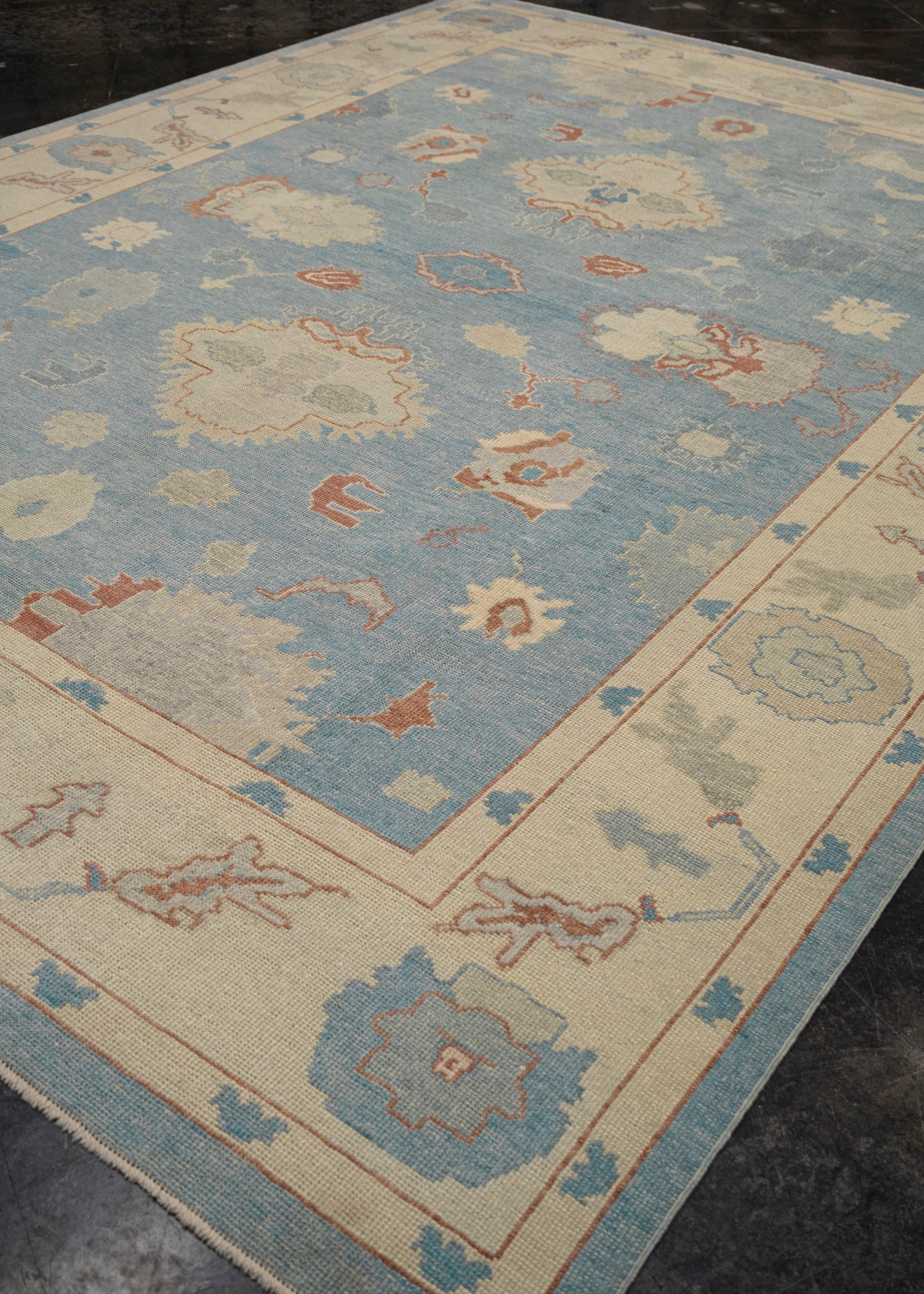 Turkish Oushak Rug 9'10