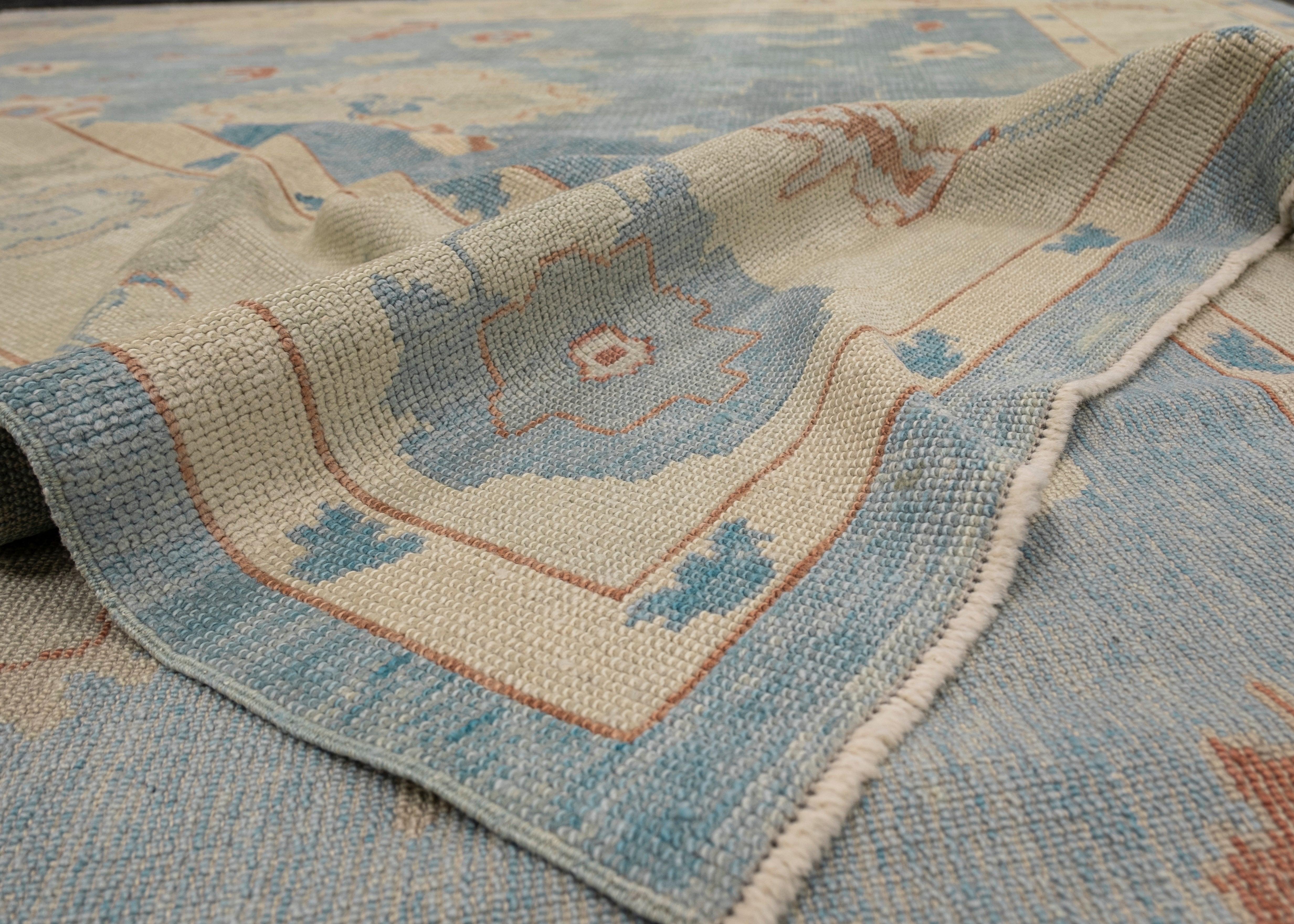 Contemporary Turkish Oushak Rug 9'10