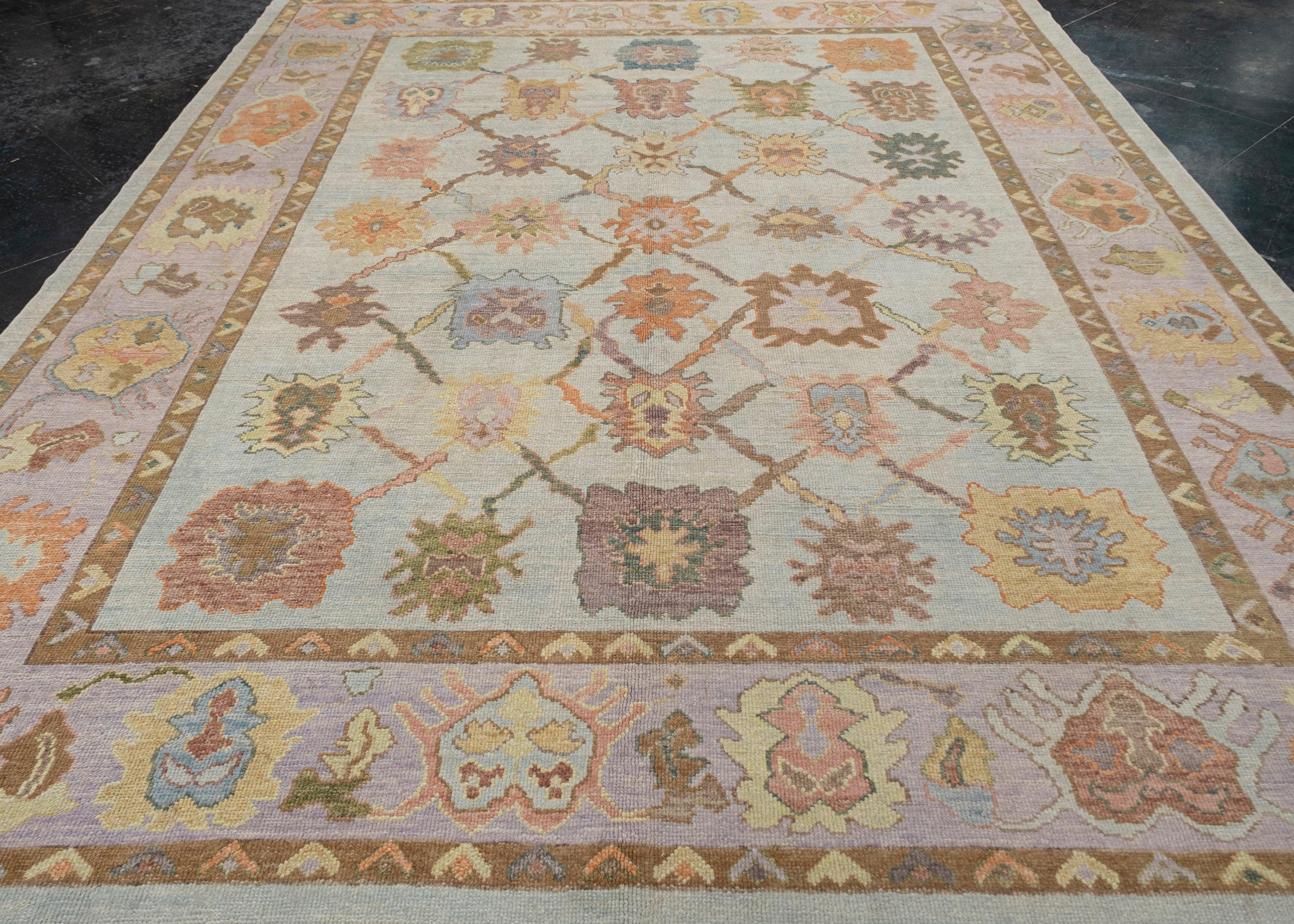 Turkish Oushak Rug 9'10