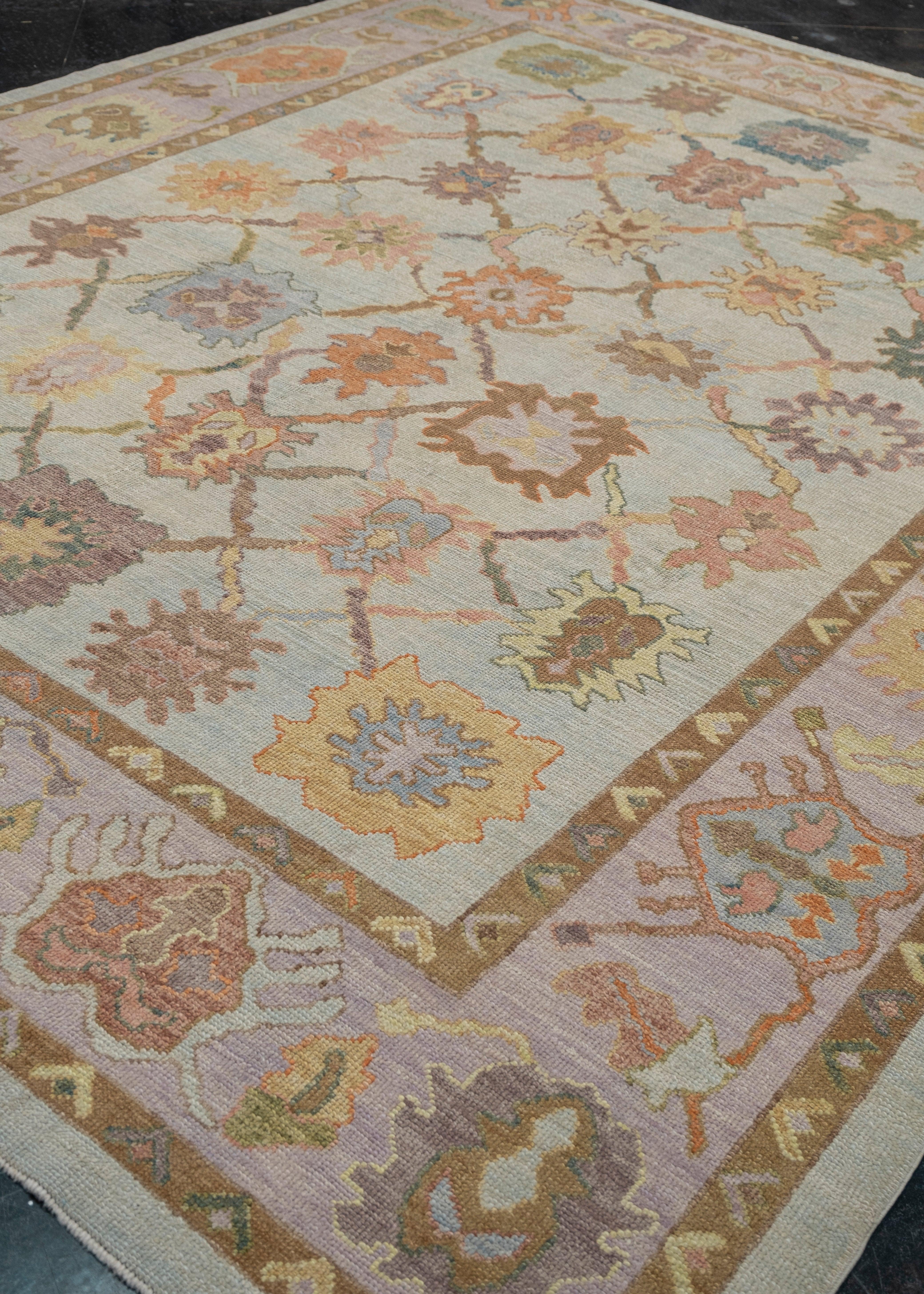 Turkish Oushak Rug 9'10