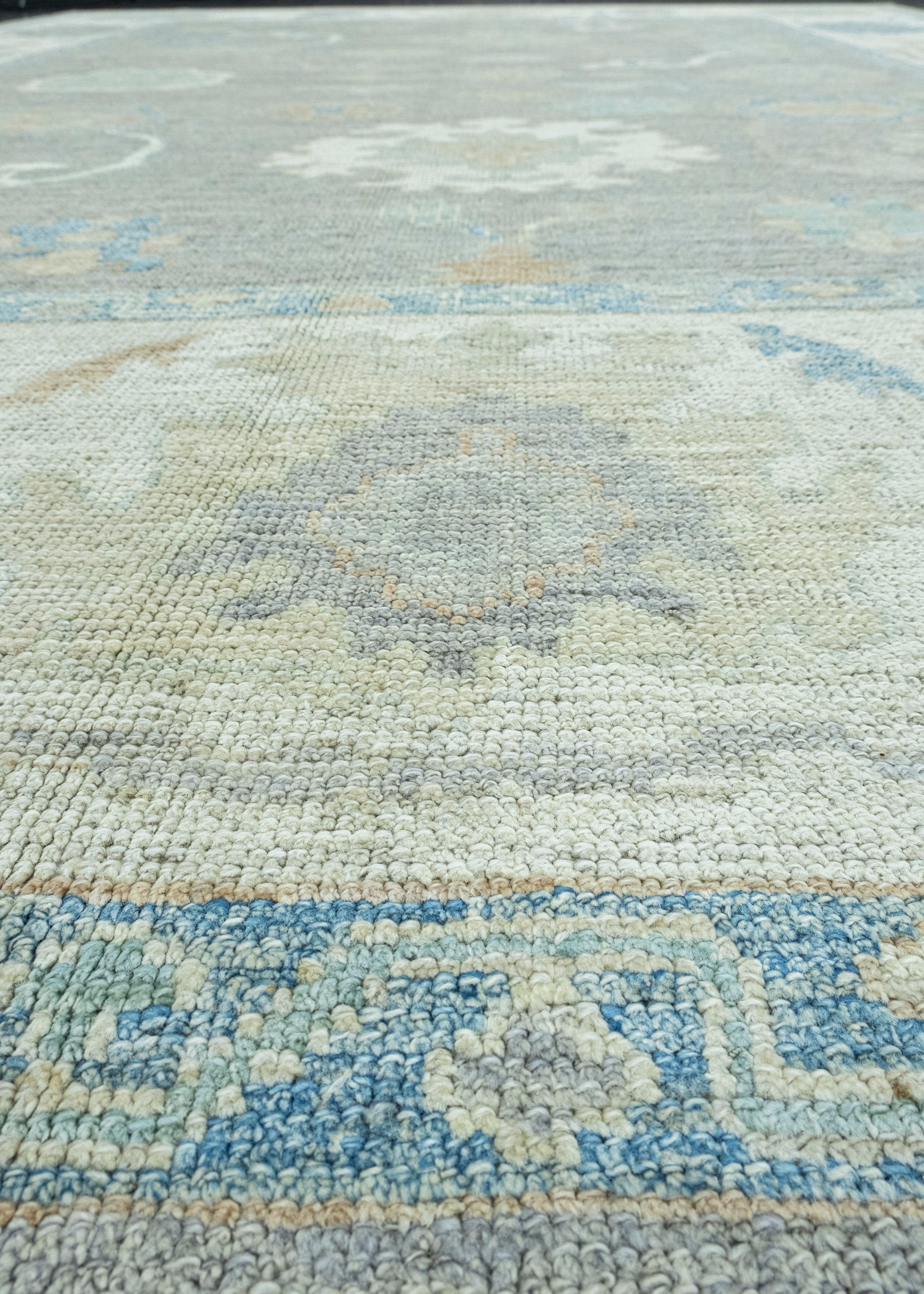 Contemporary Turkish Oushak Rug 9'10