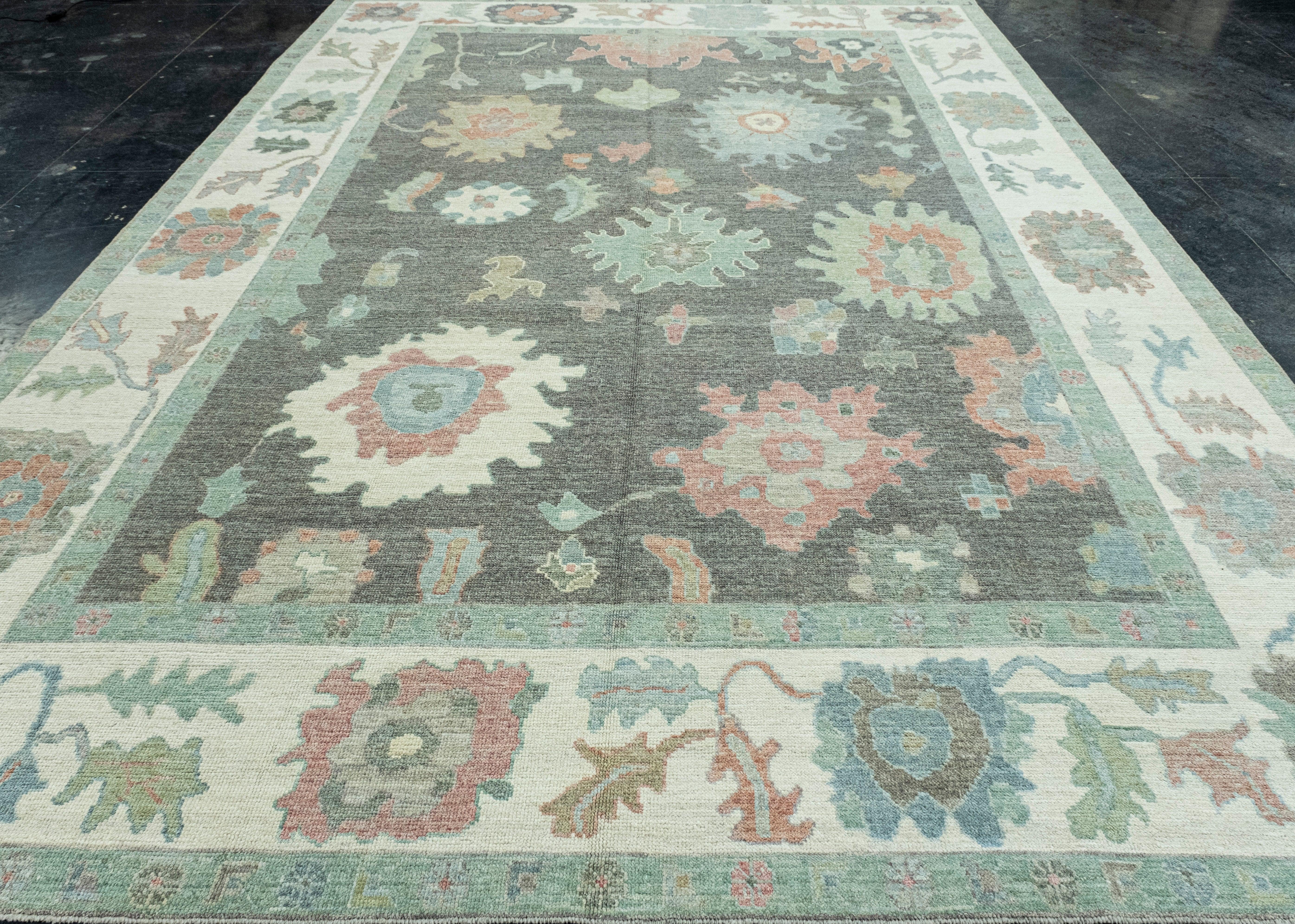 Turkish Oushak Rug 9'10