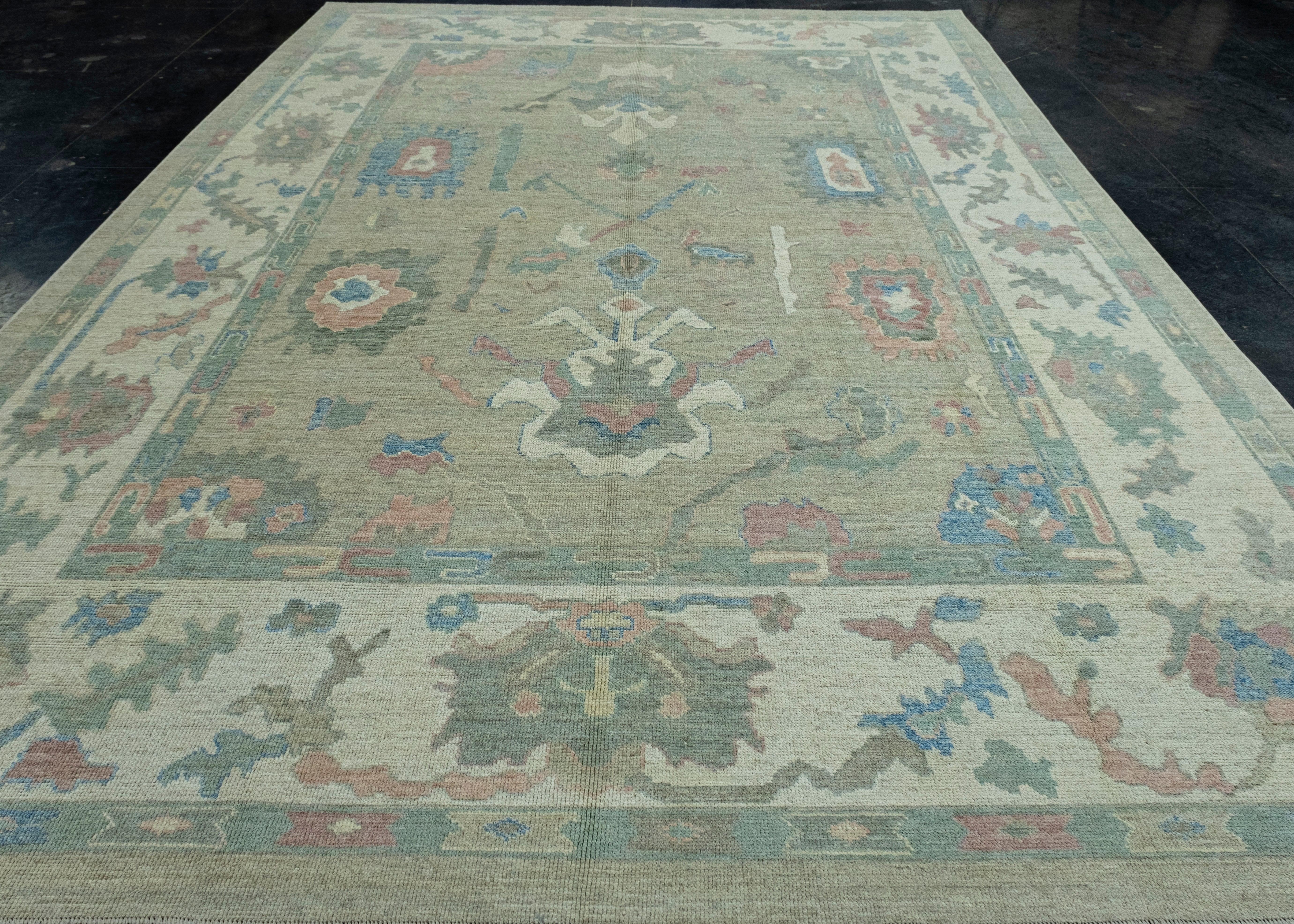 Turkish Oushak Rug 9'10