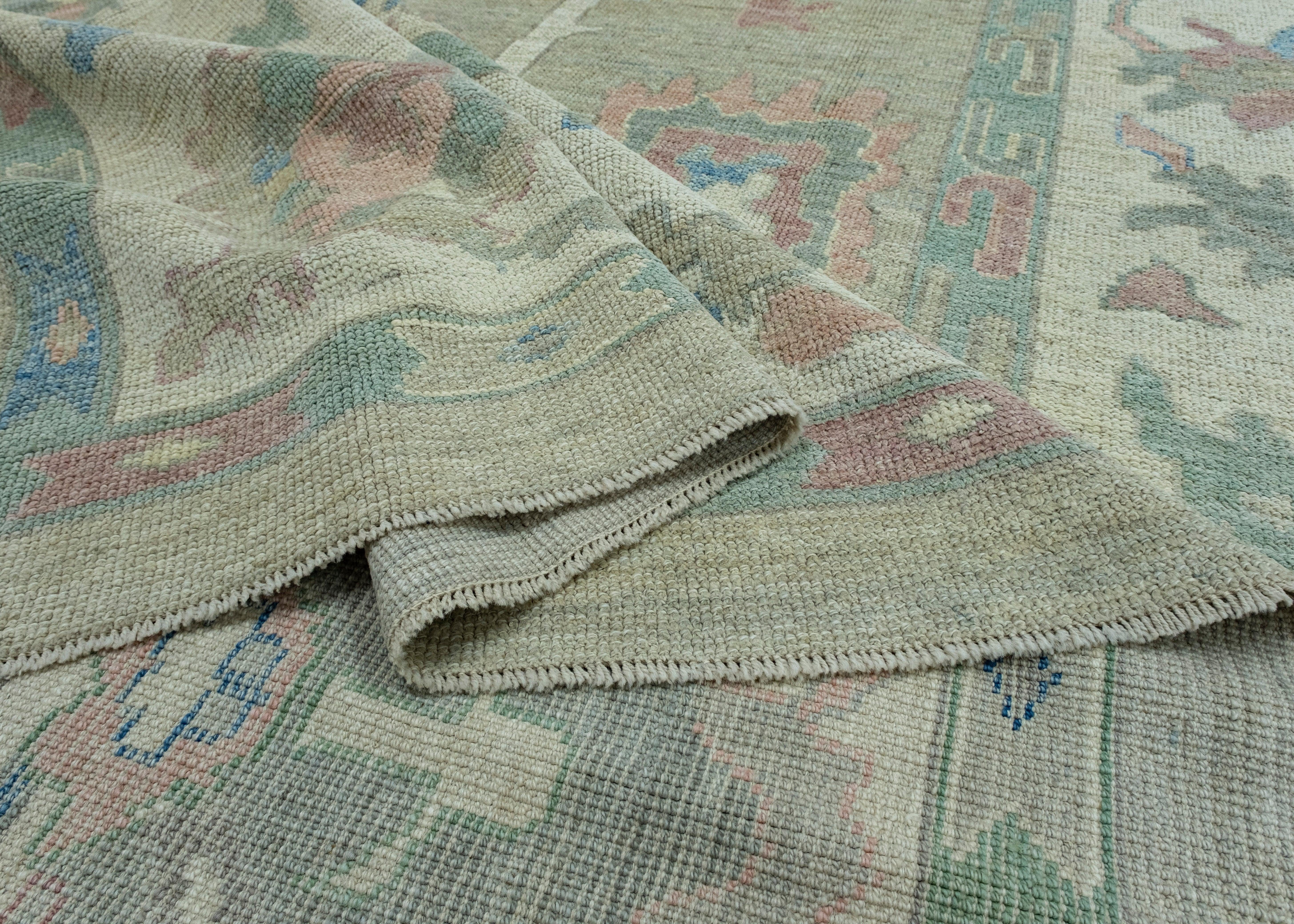 Turkish Oushak Rug 9'10