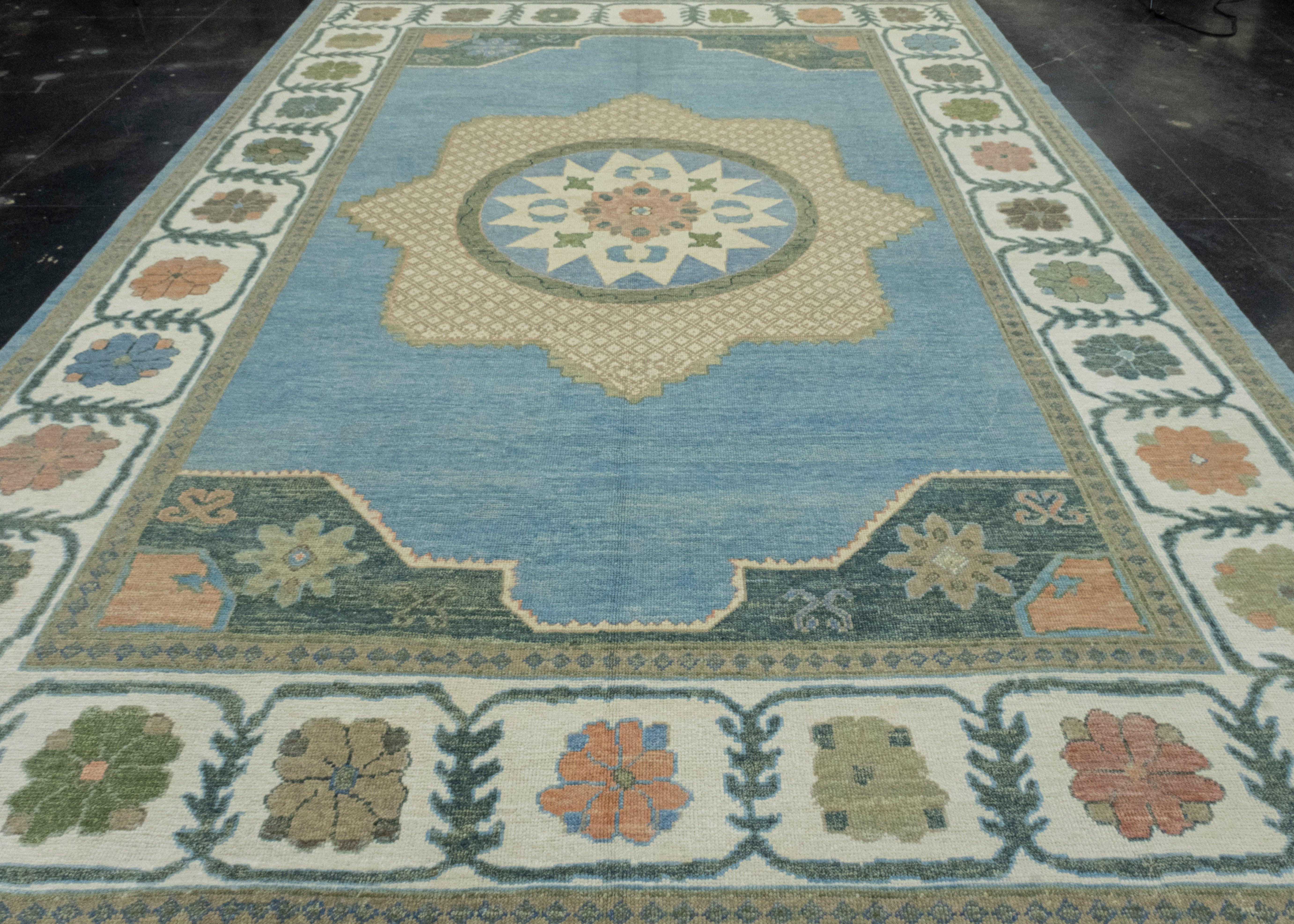 Turkish Oushak Rug 9'10