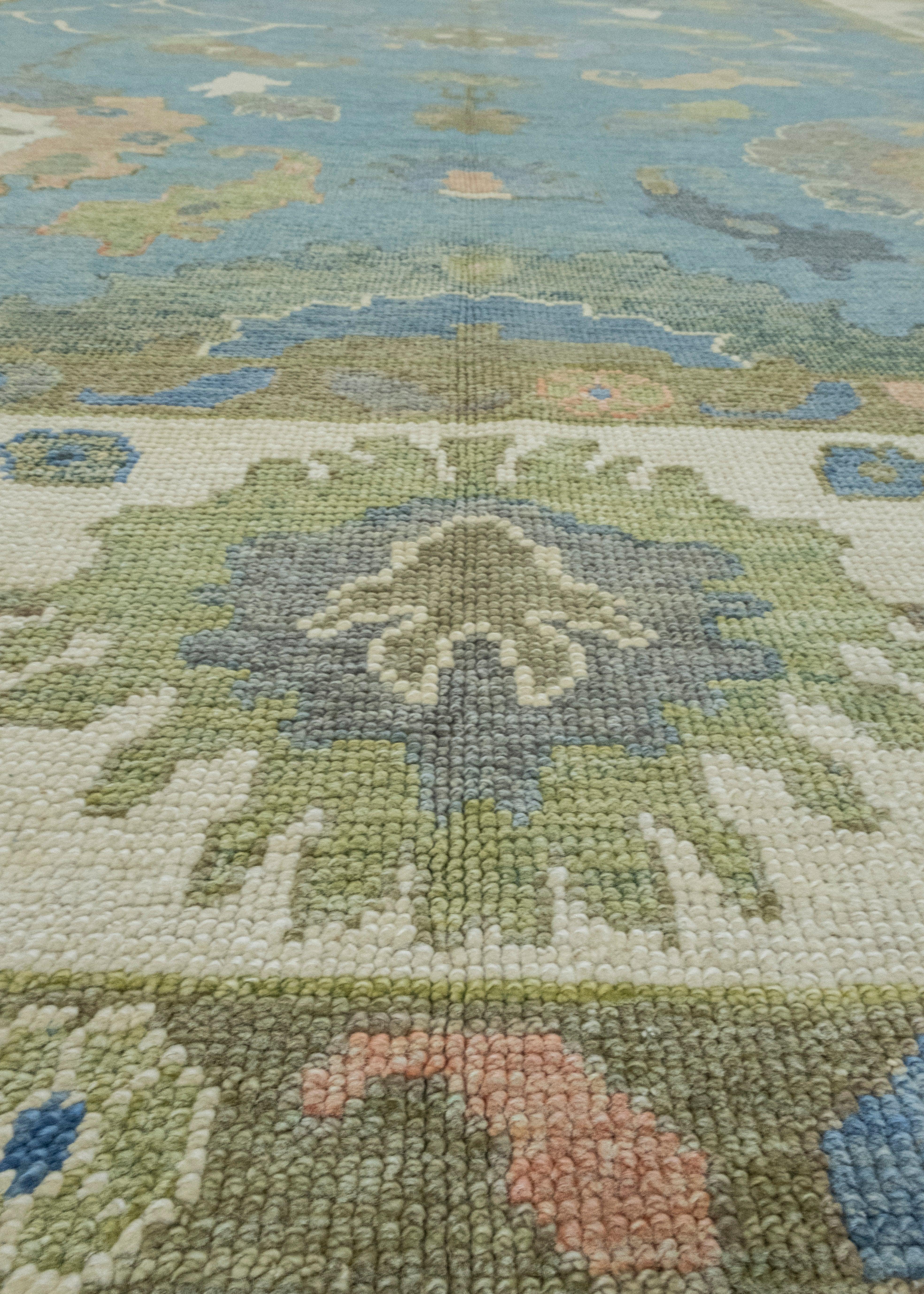 XXIe siècle et contemporain Tapis turc Oushak 9'10