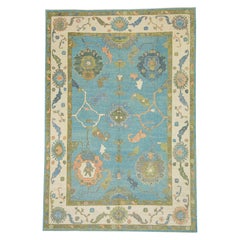 Tappeto turco Oushak 9'10" x 14'4"