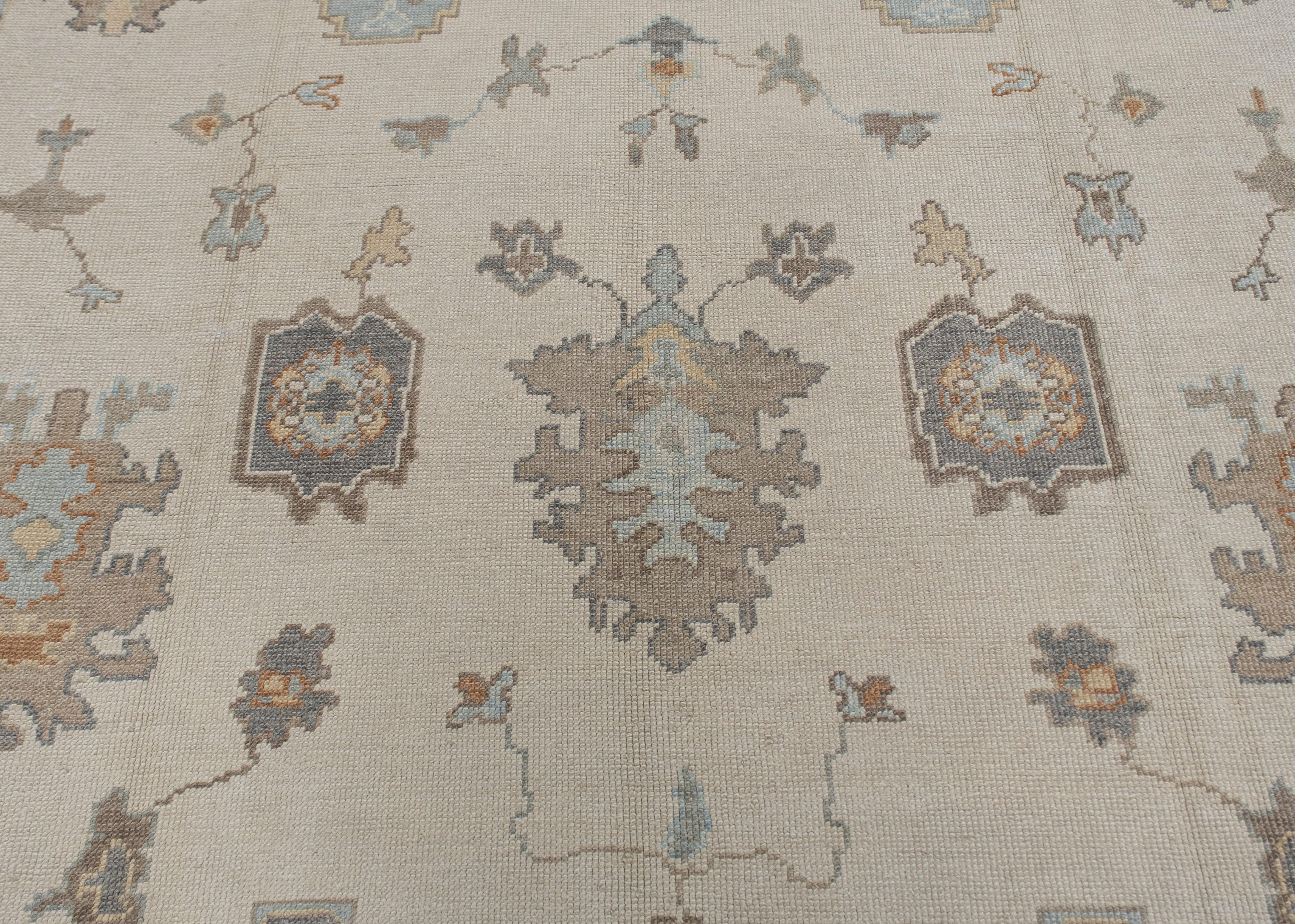 Turkish Oushak Rug 9'10