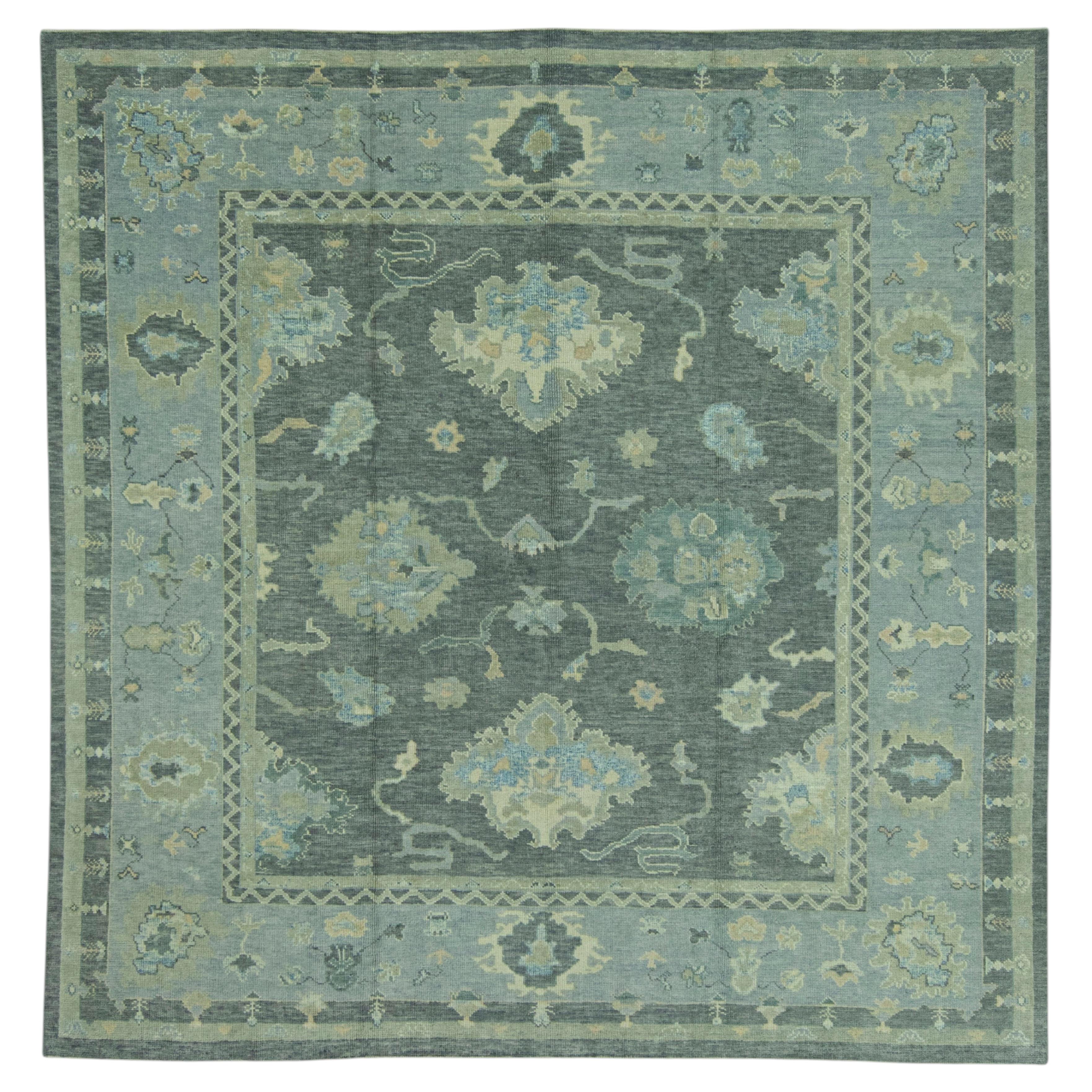 Turkish Oushak Rug 9'11" x 10'1" #19175