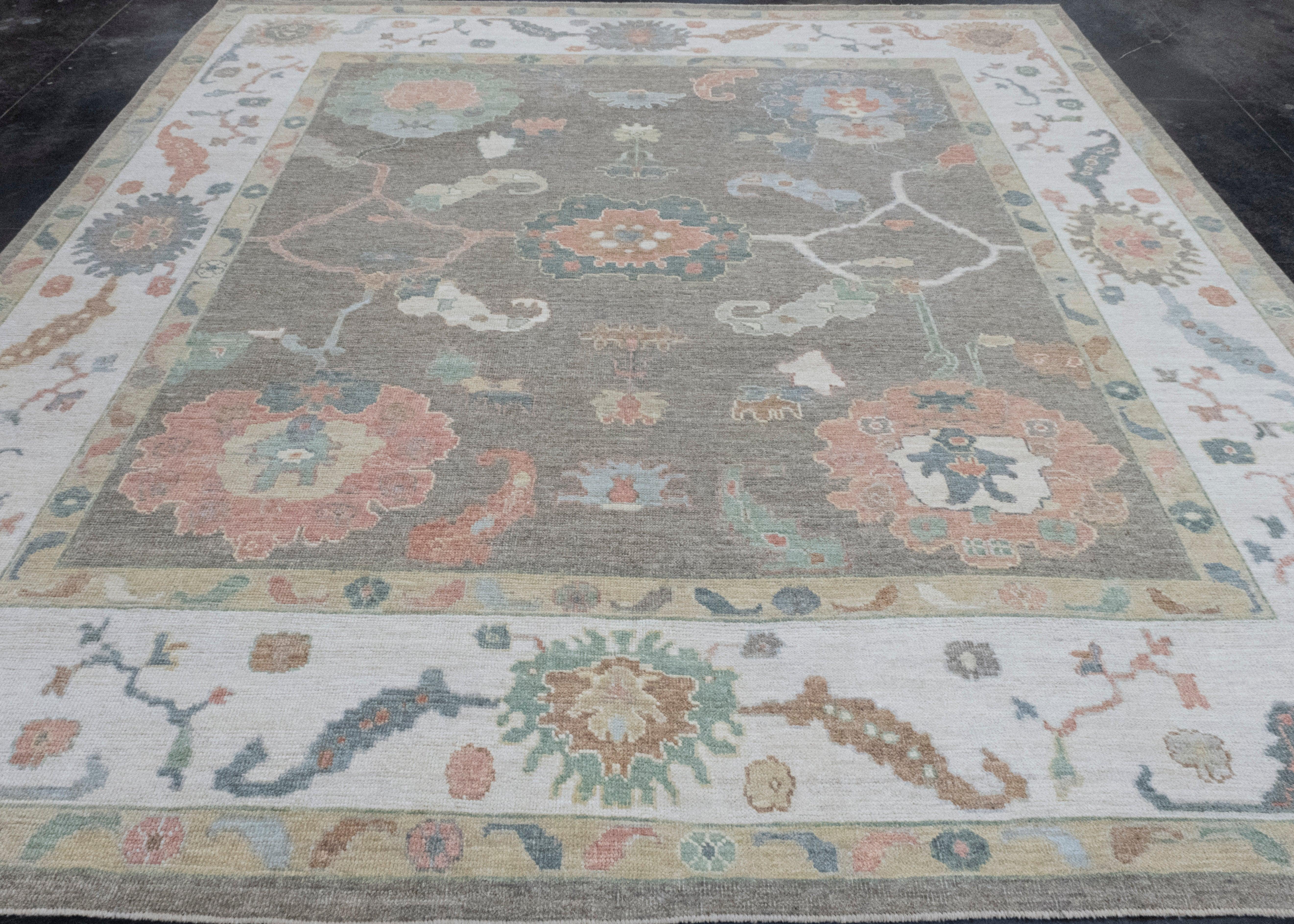 Turkish Oushak Rug 9'11