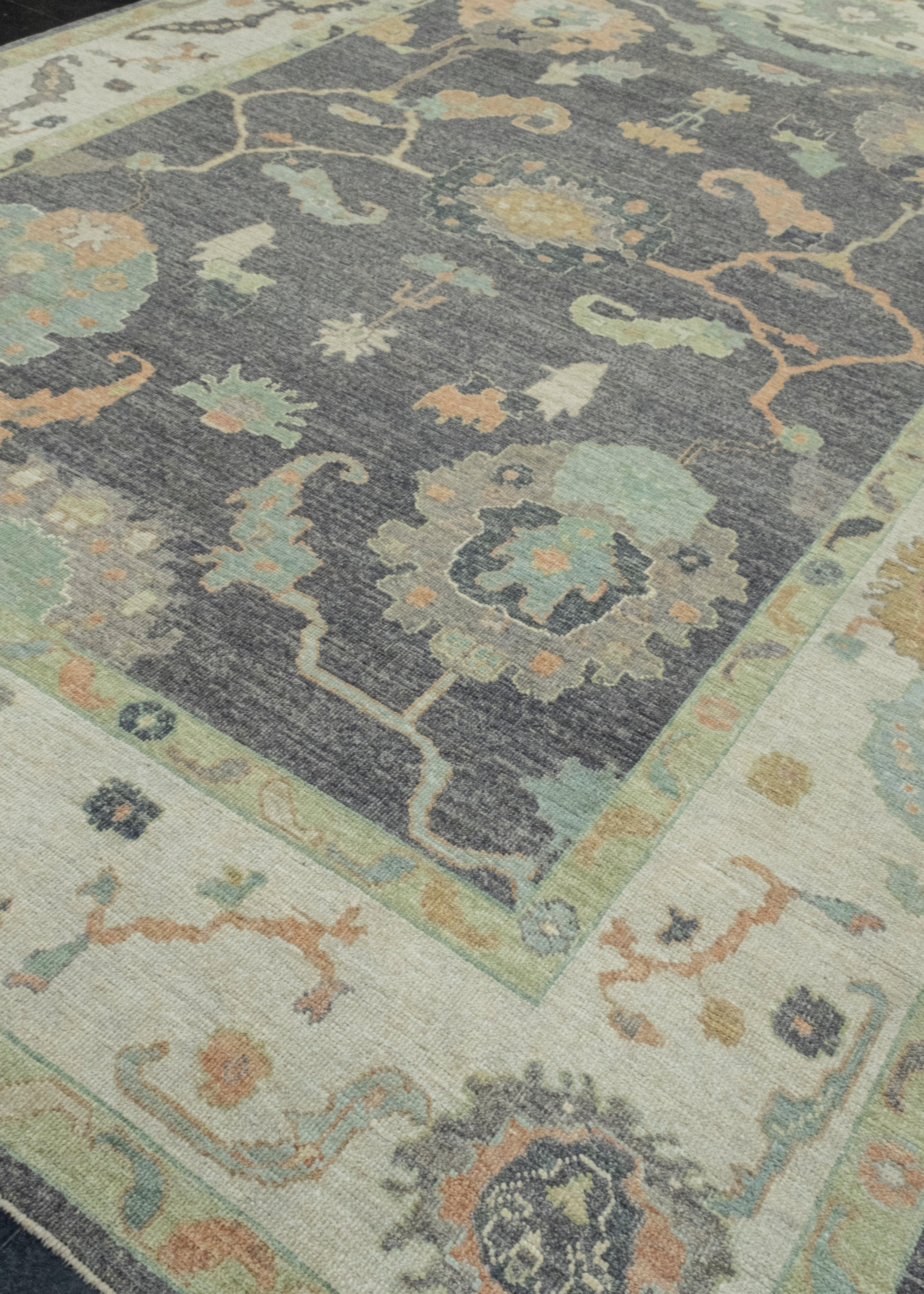 Turkish Oushak Rug 9'11