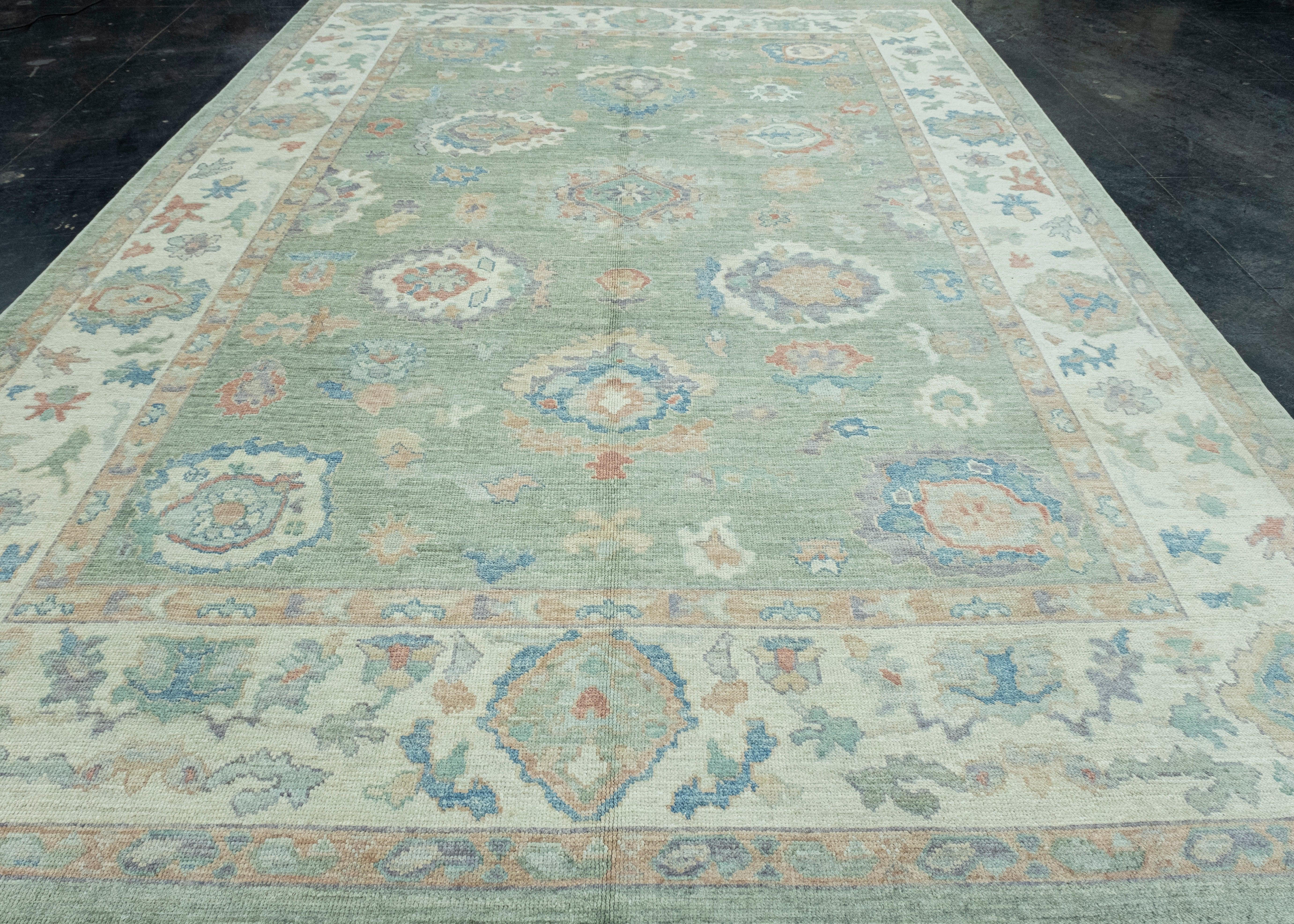 Turkish Oushak Rug 9'11