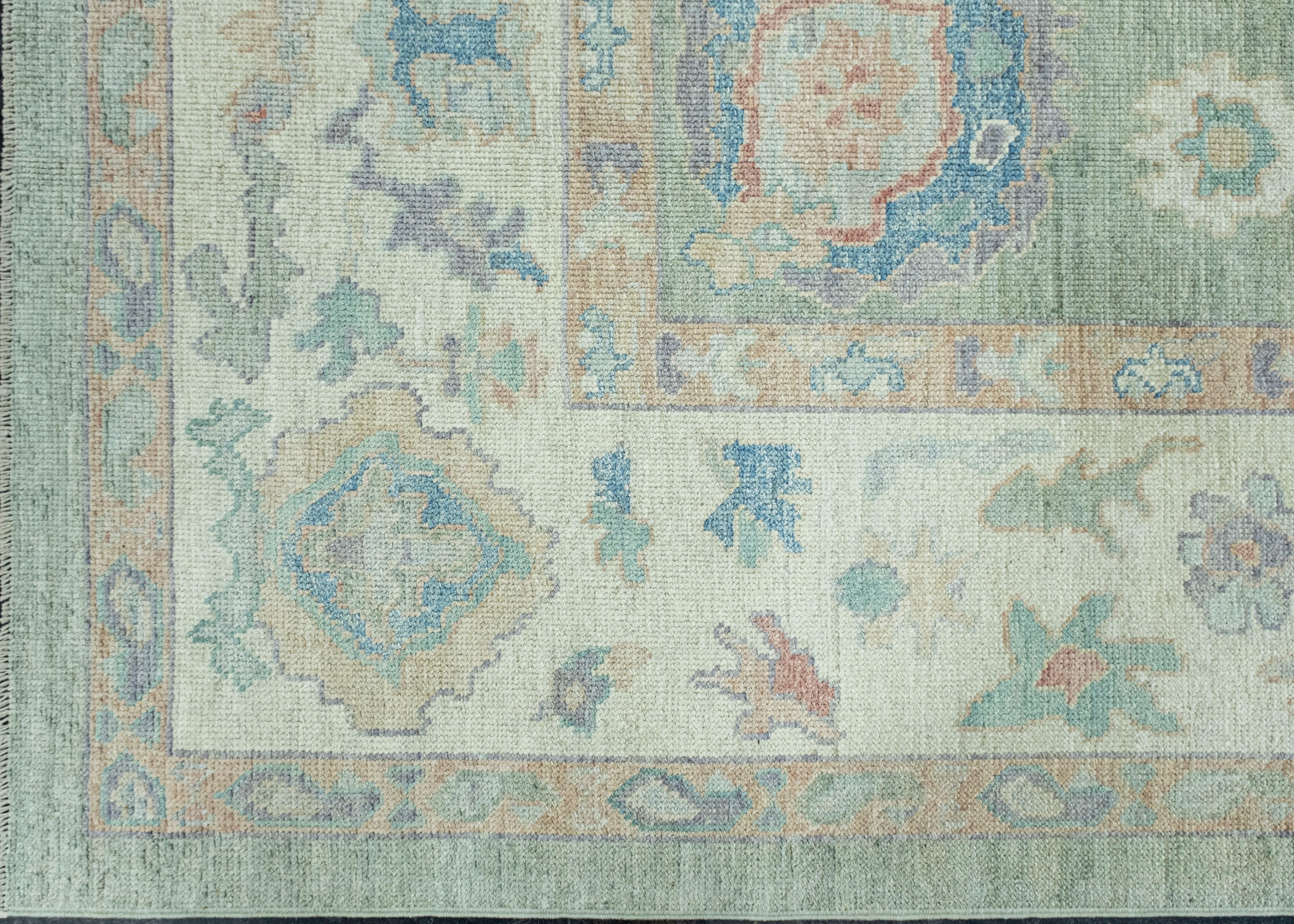 Turkish Oushak Rug 9'11